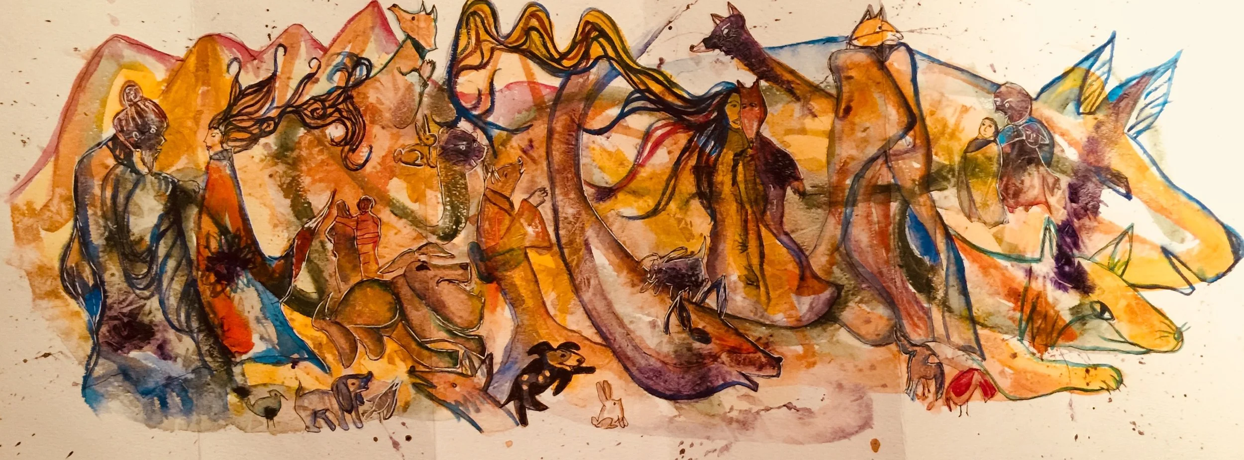 Shintani Kitsune Fox Woman Accordion Book.jpeg