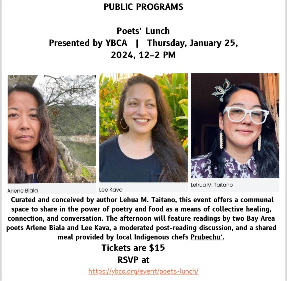 Poets’ Lunch presented by YBCA 