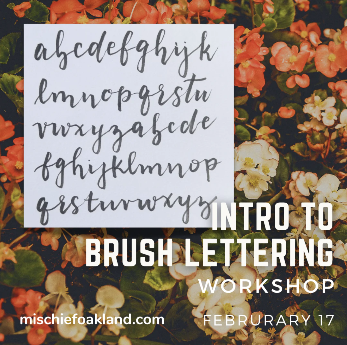 Intro to Brush Pen Lettering Workshop (Offered on Sliding Scale)