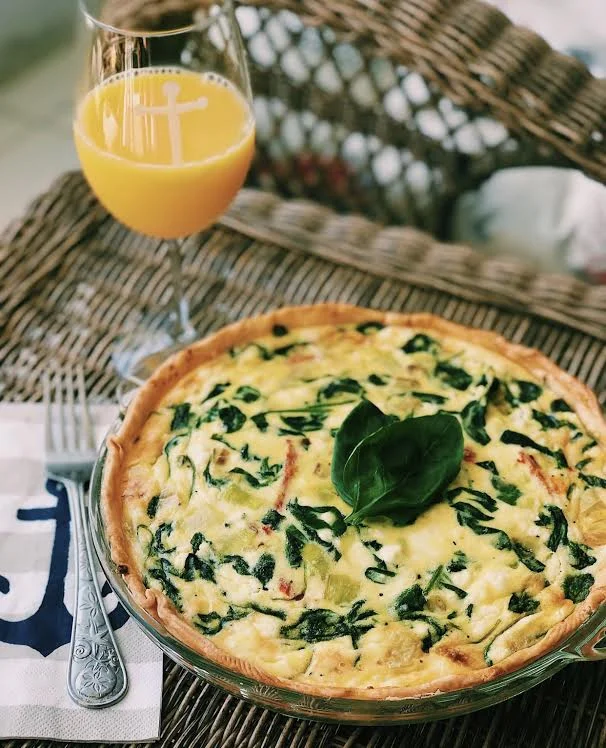 Sun-Dried Tomato Leek Quiche