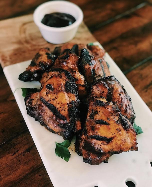 Grilled Barbecue Chicken Thighs
