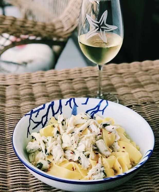 Pappardelle with Crab Meat Sauce