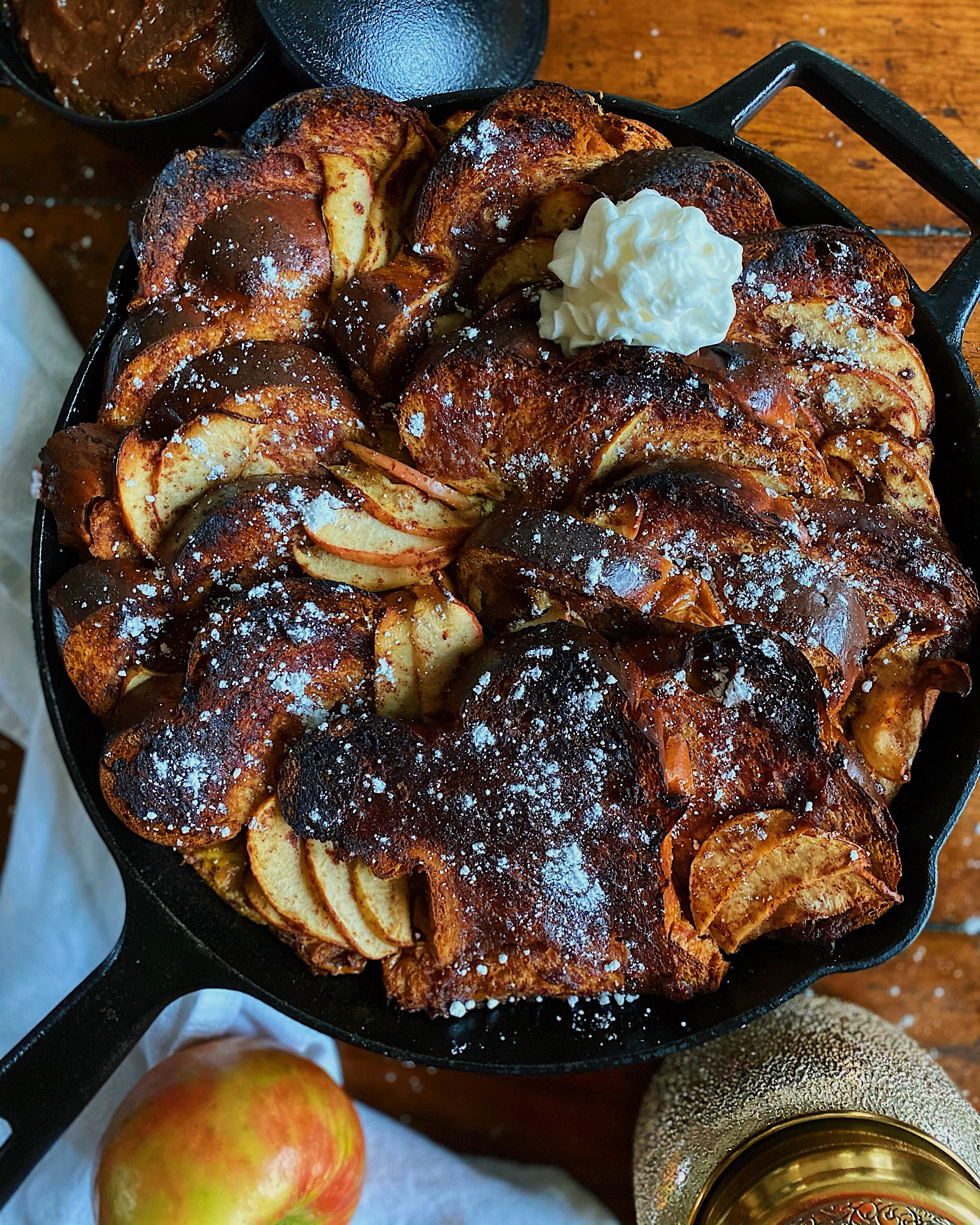Cinnamon Apple Butter French Toast Bake