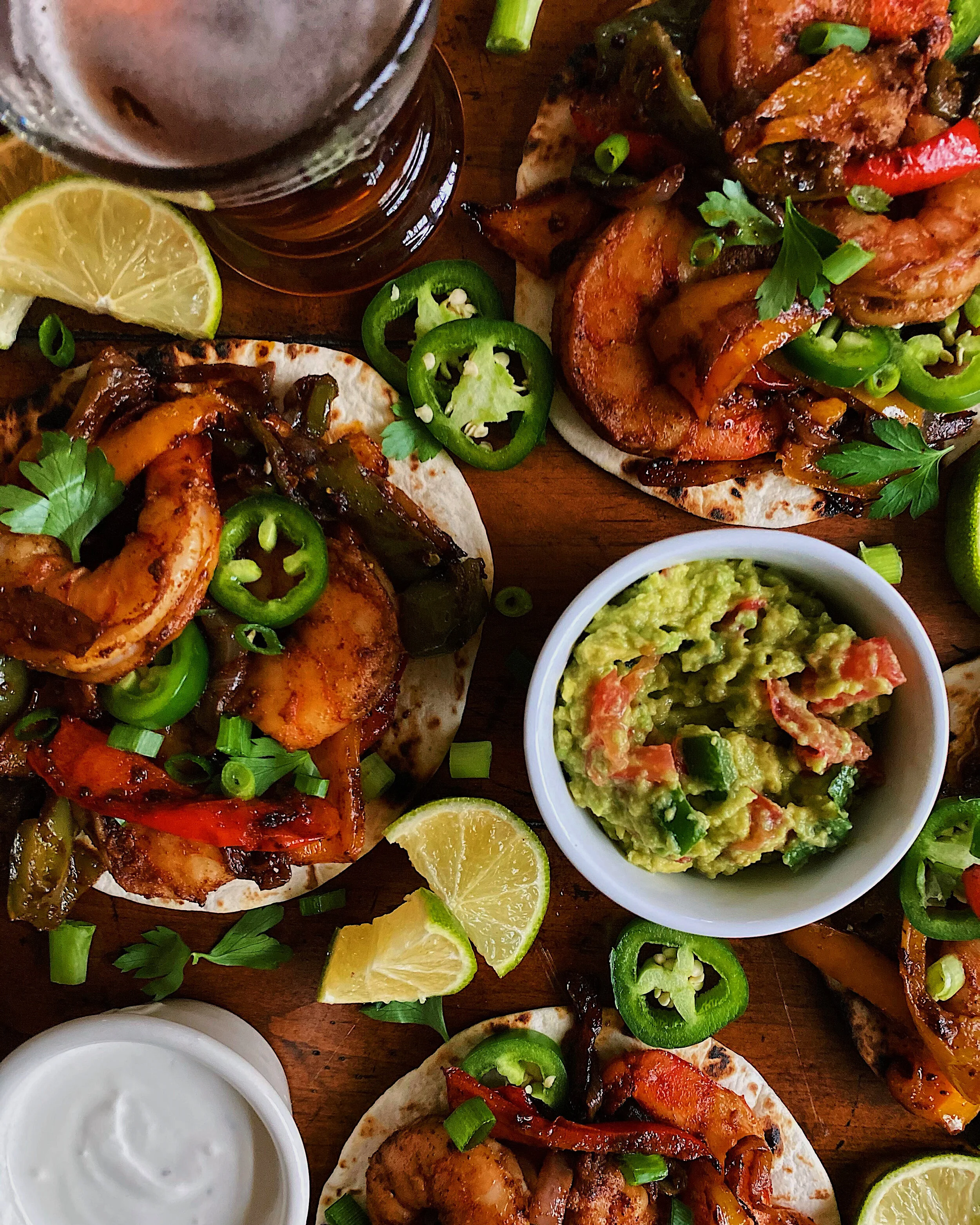 Chipotle Lime Shrimp Fajitas