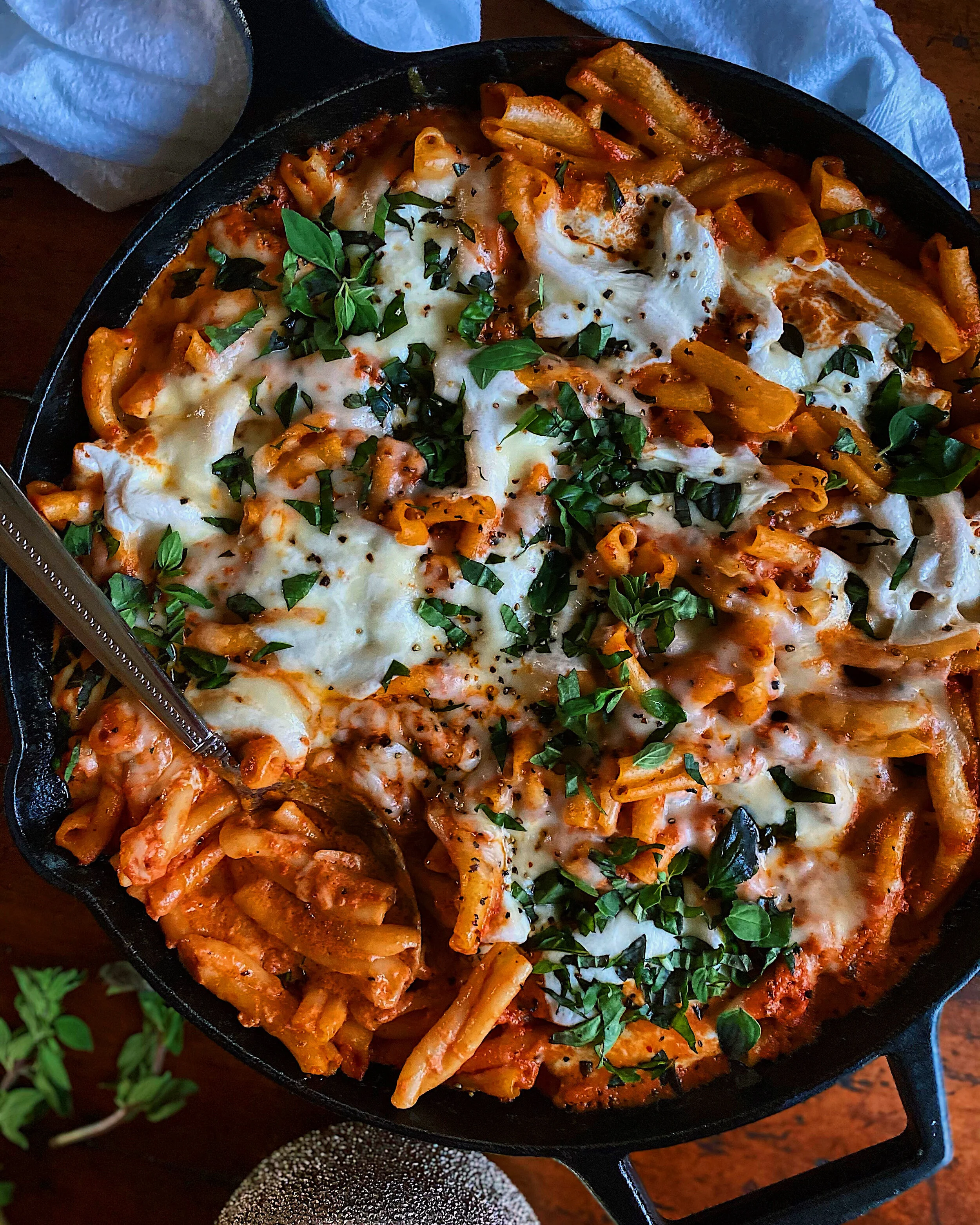 Pasta Alla Vodka Sauce Bake