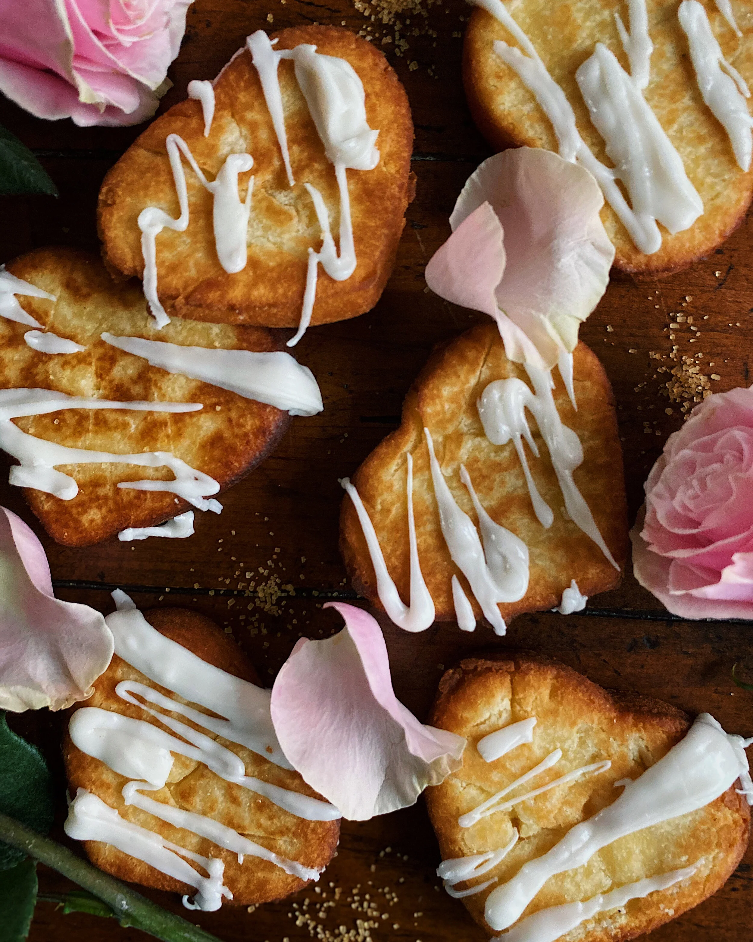 Old Fashioned Heart Doughnuts