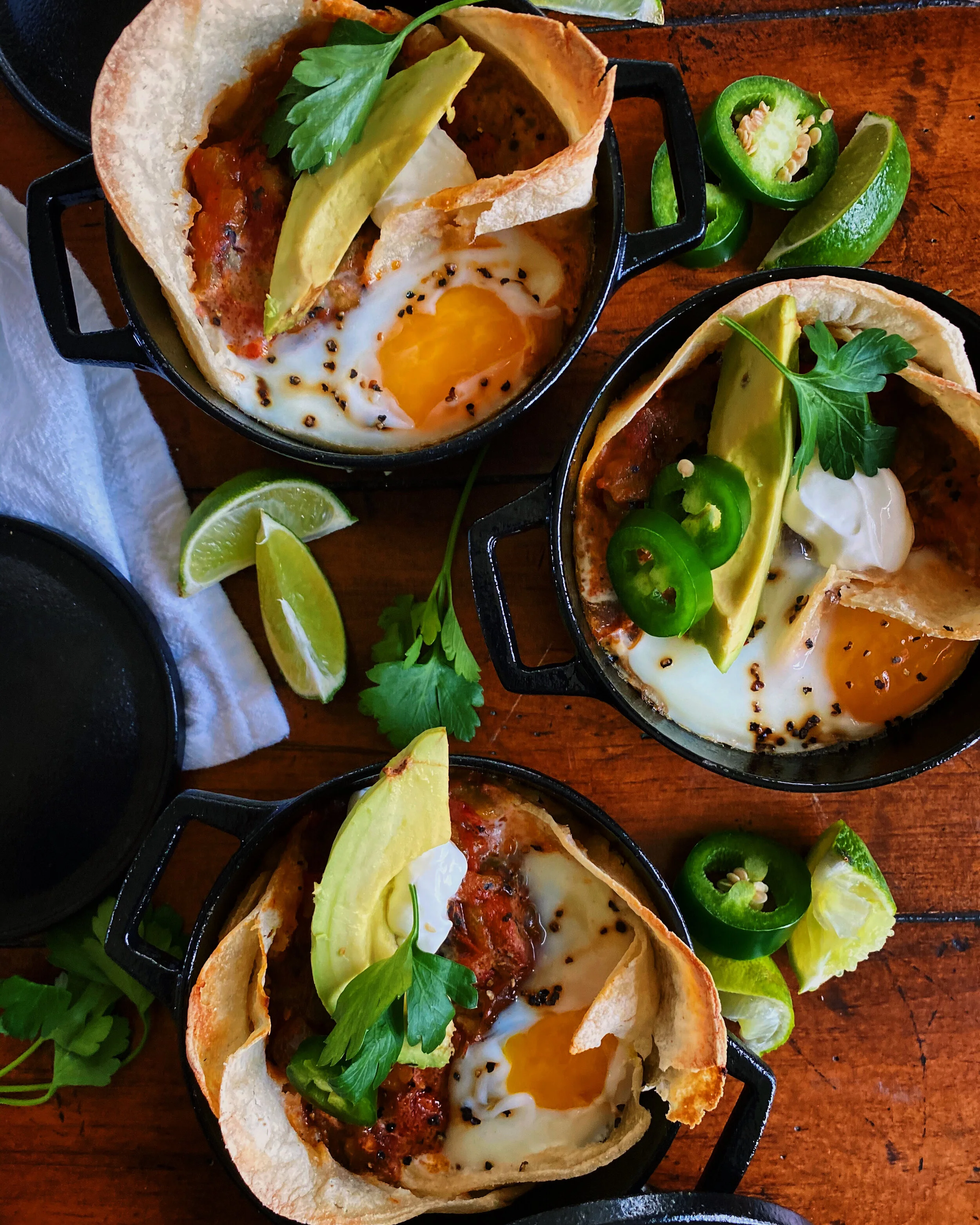 Spicy Huevos Rancheros Skillets