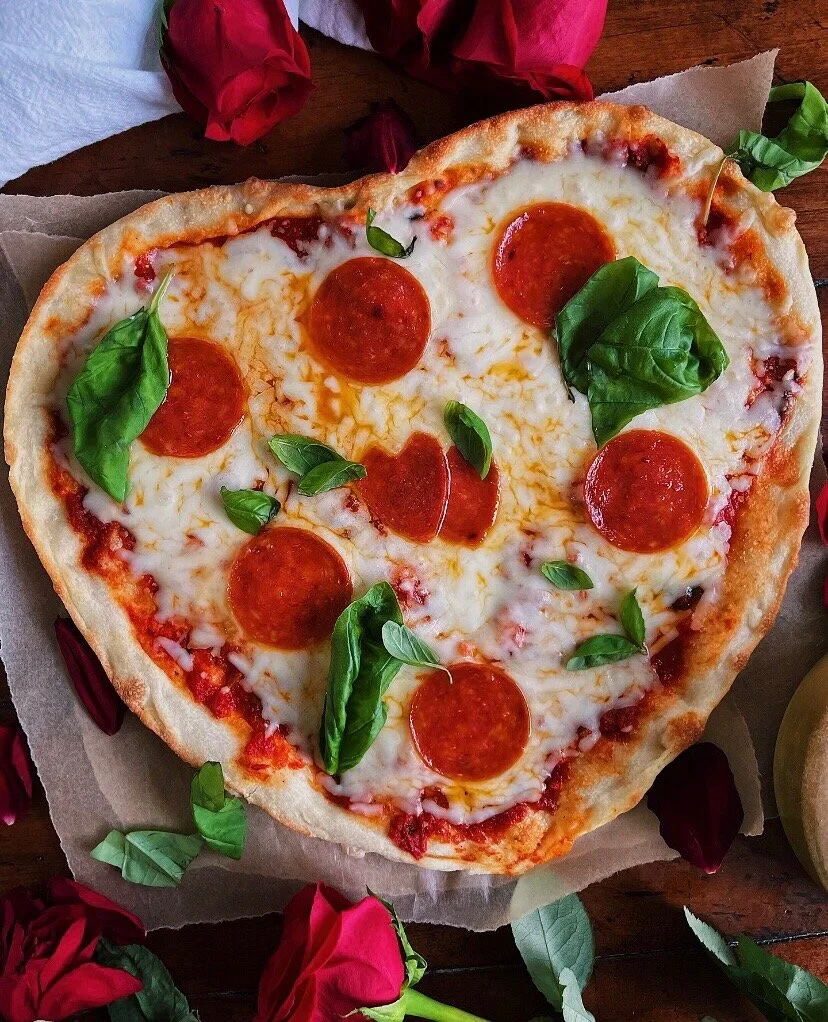 Cheesy Pepperoni Heart Pizza