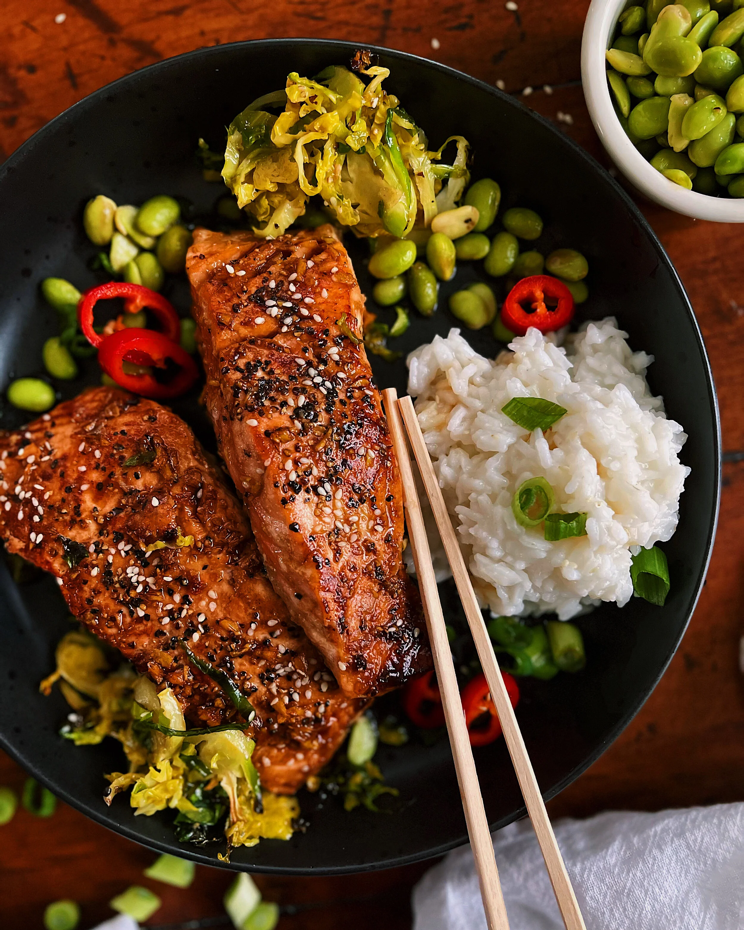 Teriyaki Salmon Bowl