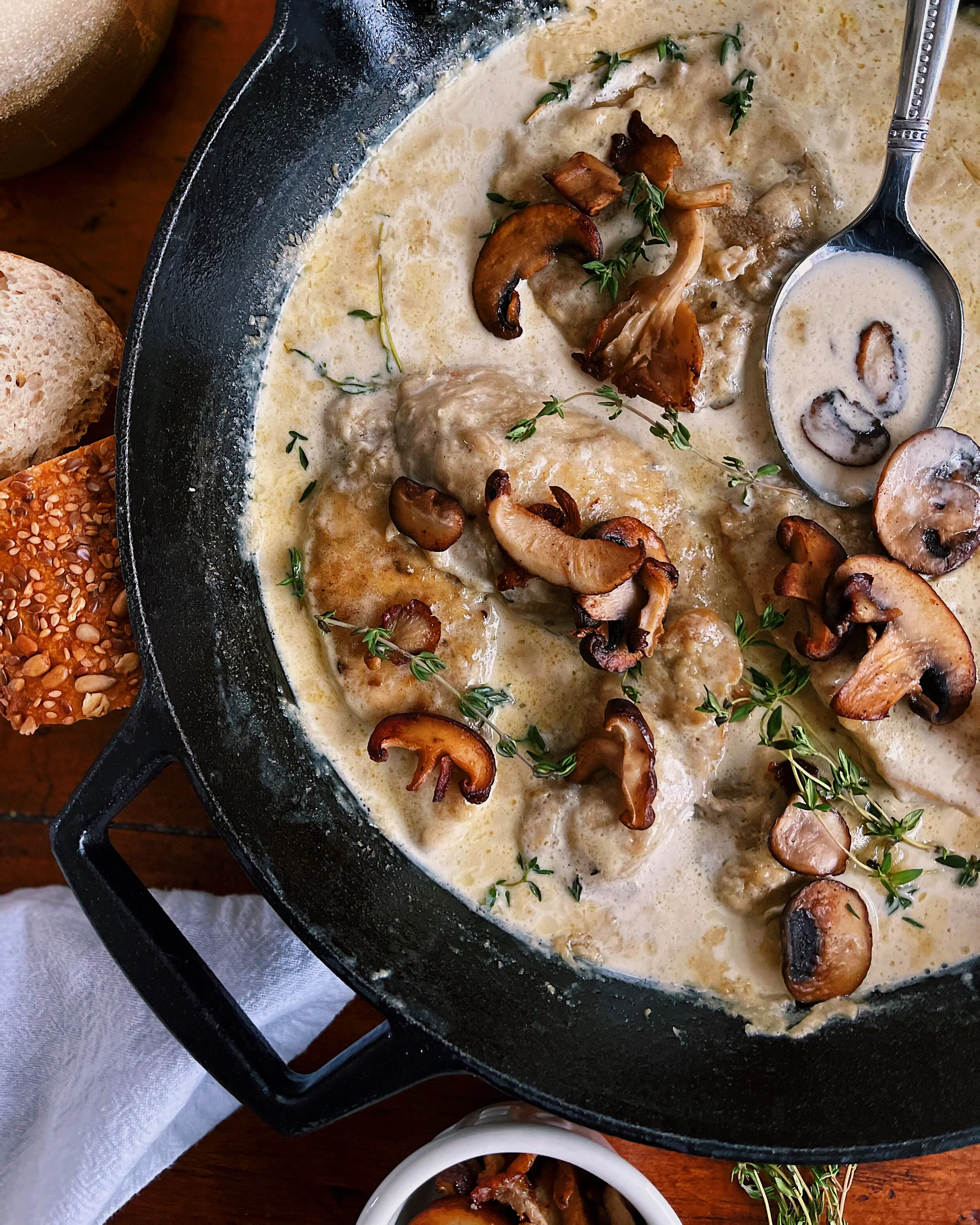 Sautéed Chicken in Brandy Cream Sauce