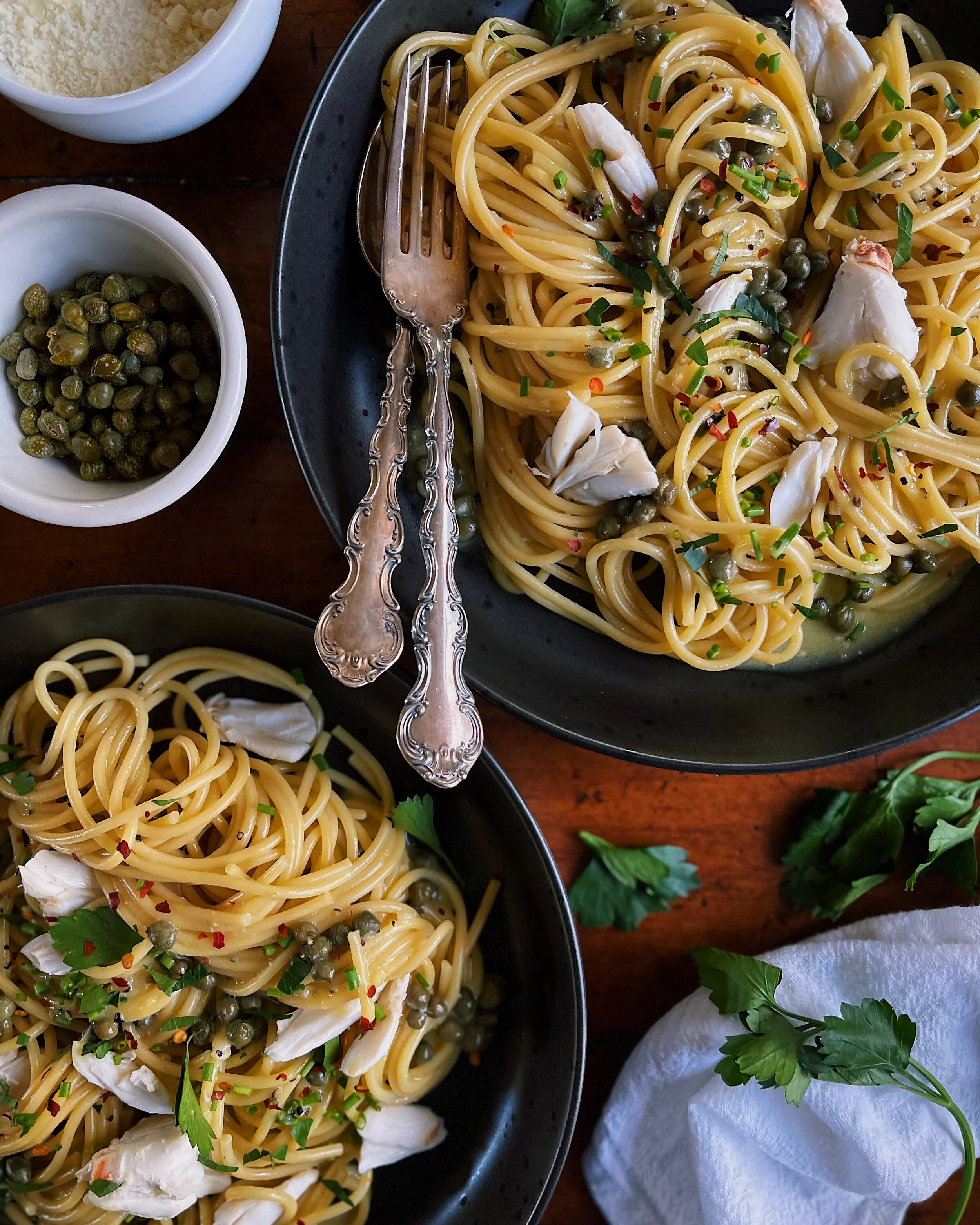 Caper &amp; Crab Carbonara