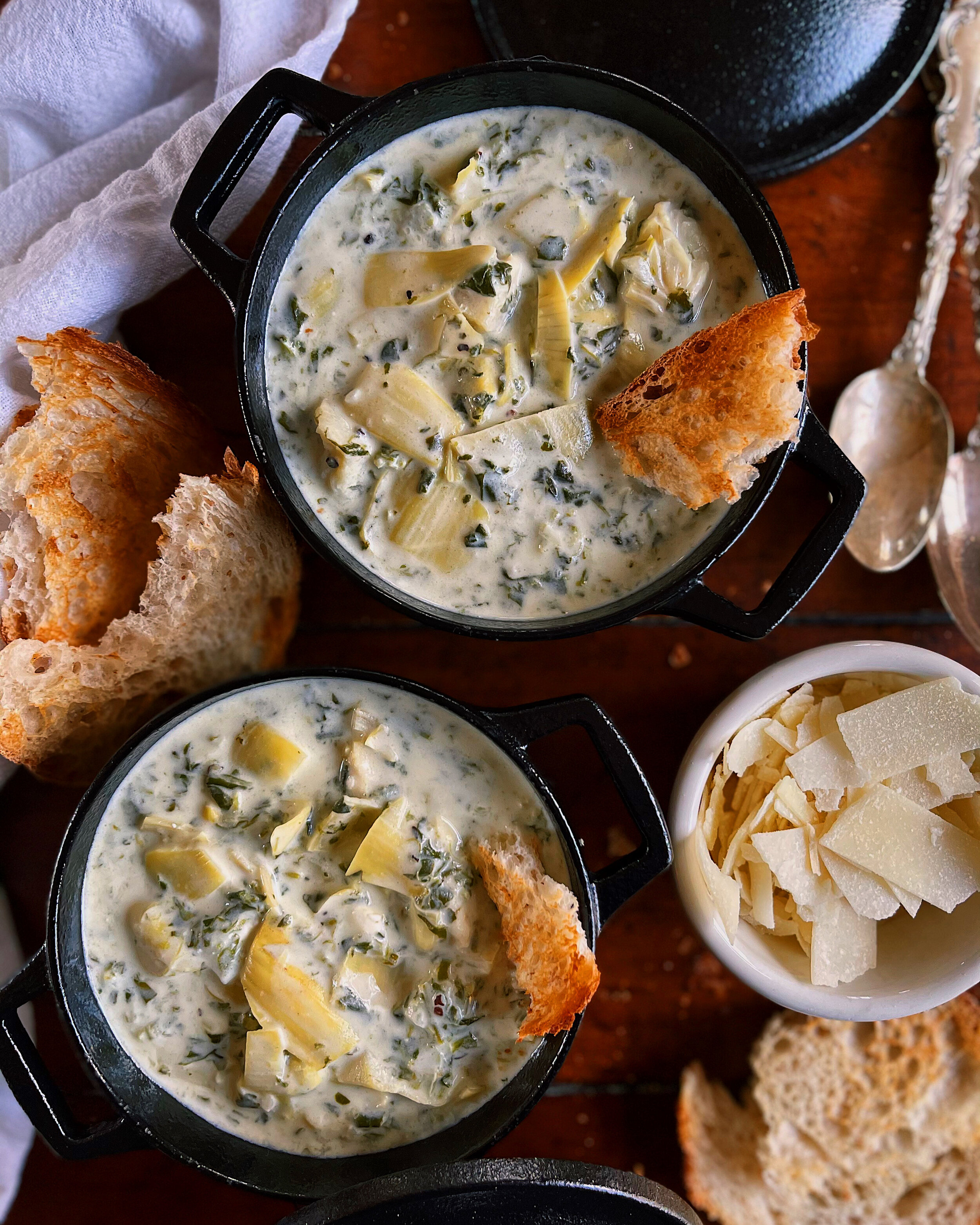 Creamy Spinach Artichoke Soup