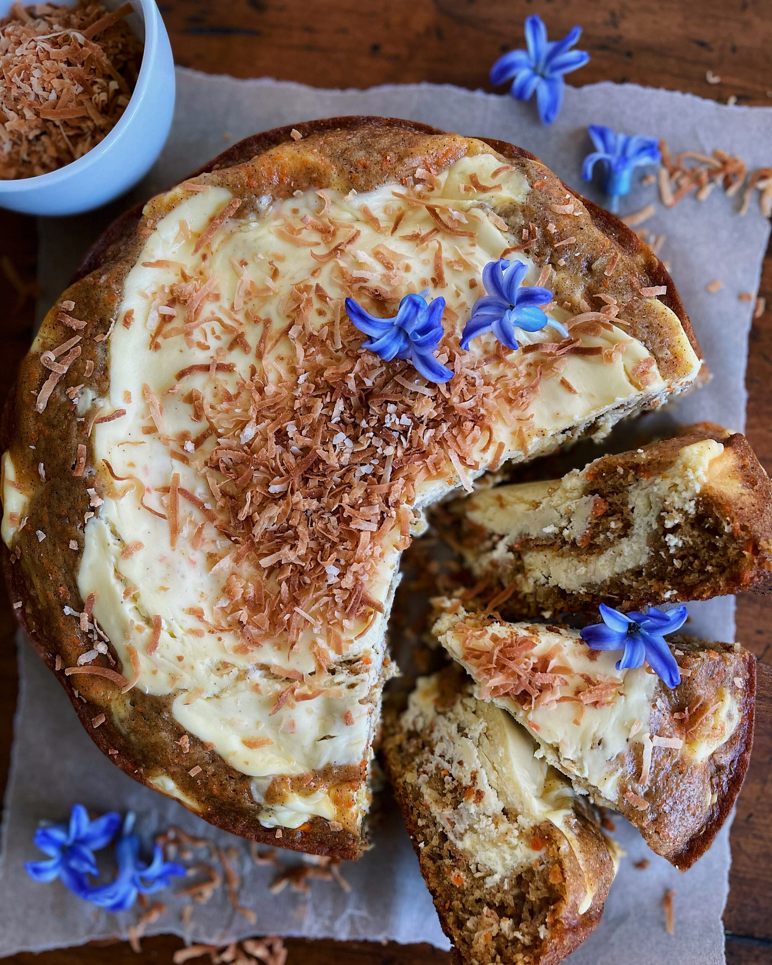 Coconut Carrot Cheesecake