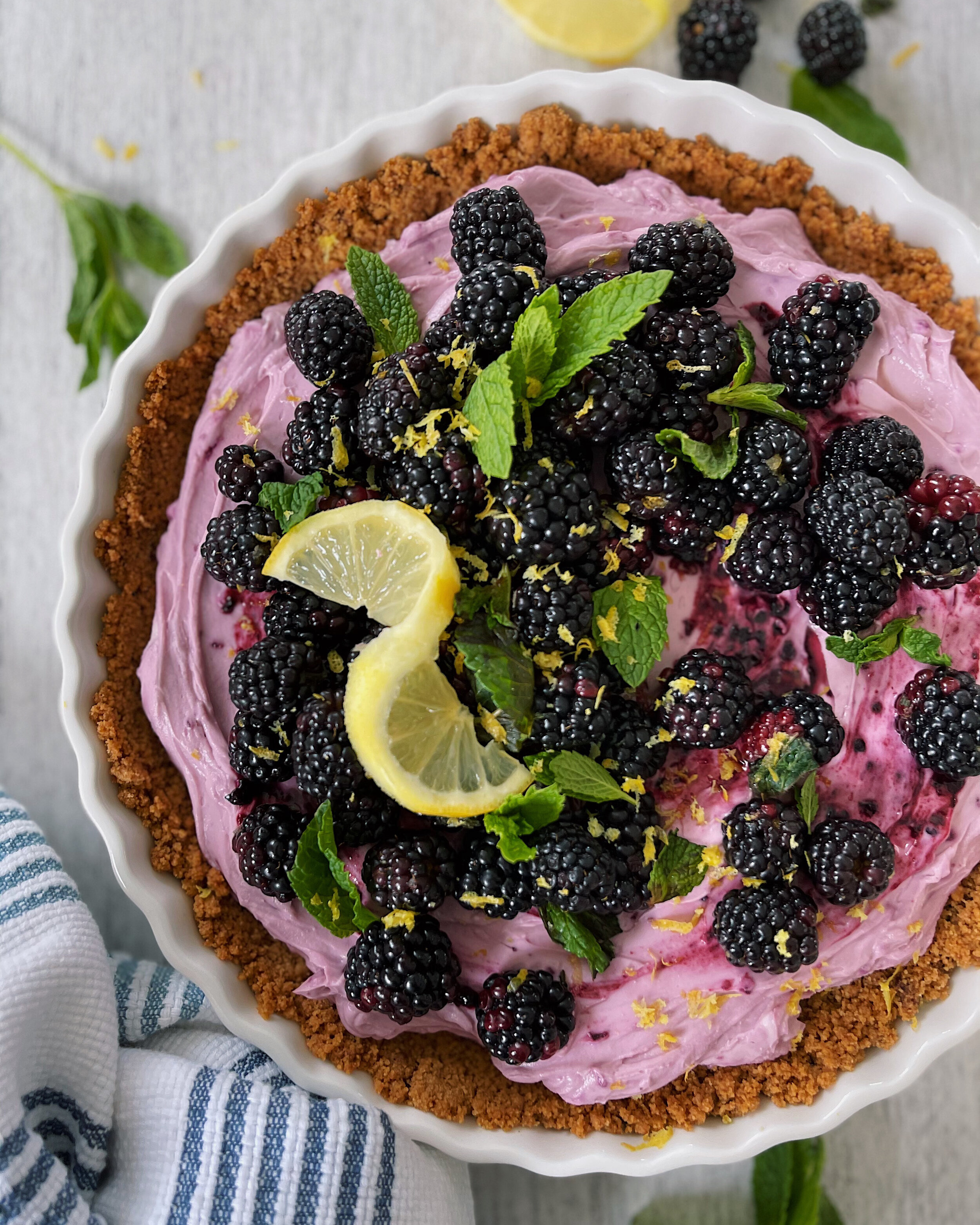 Vanilla Blackberry Tart