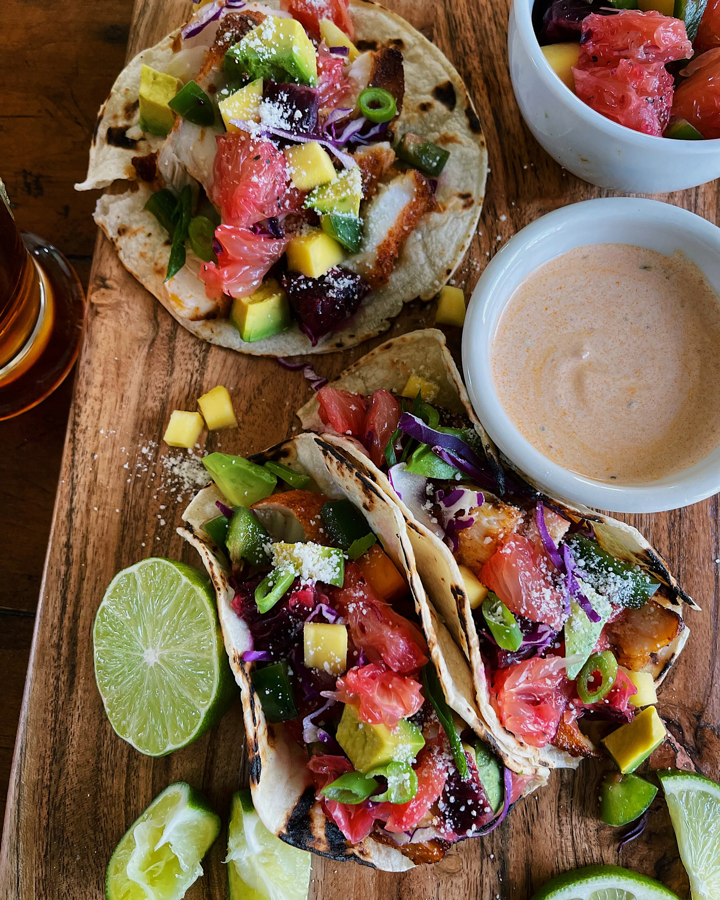 Blackened Fish Tacos with Citrus Salsa