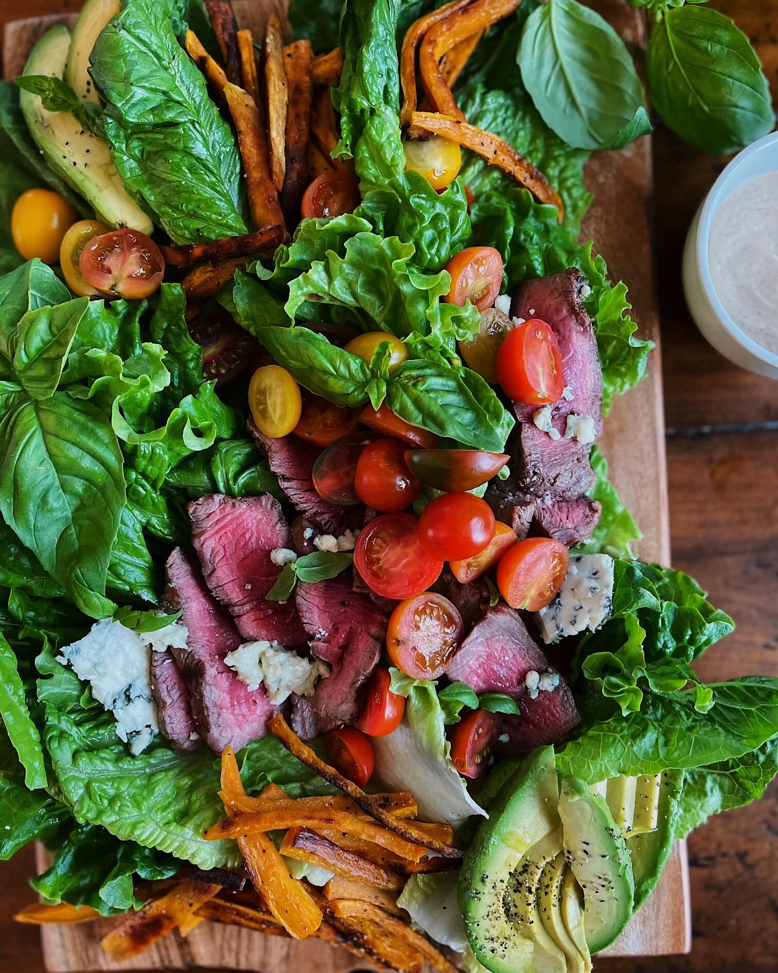 Chipotle Steak Salad with Butter Cheese Butter