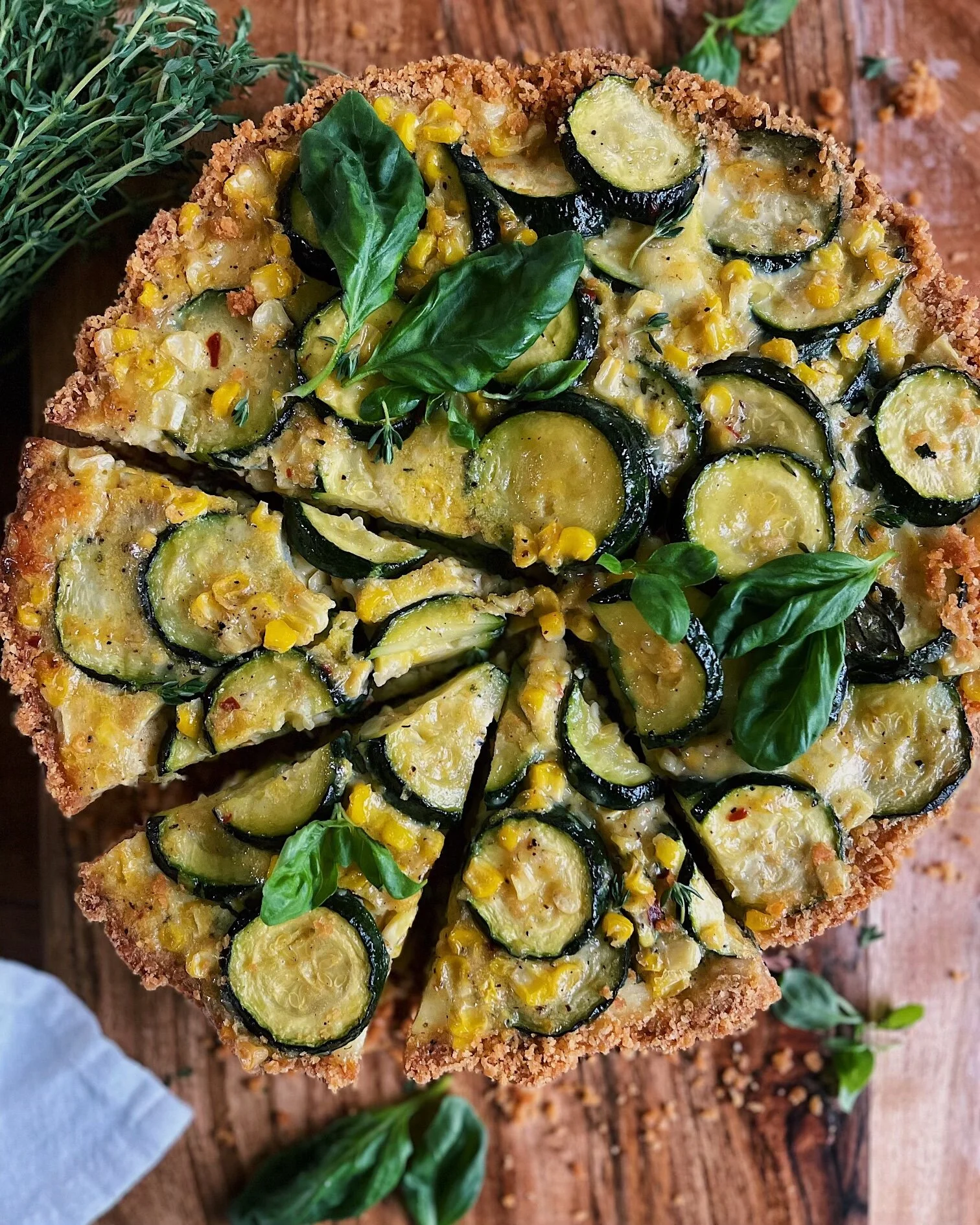 Corn &amp; Zucchini Pie