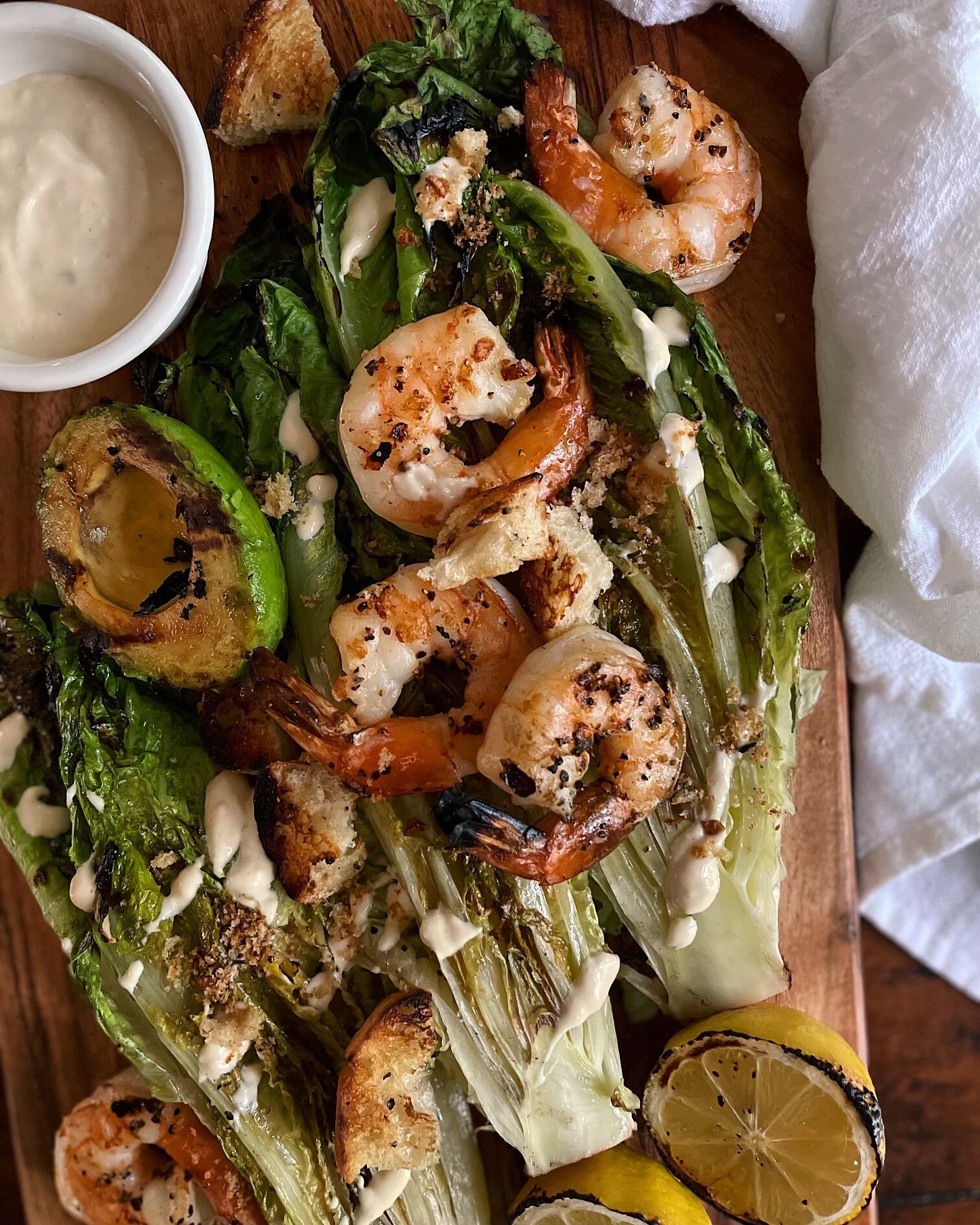 Grilled Shrimp Caesar Salad
