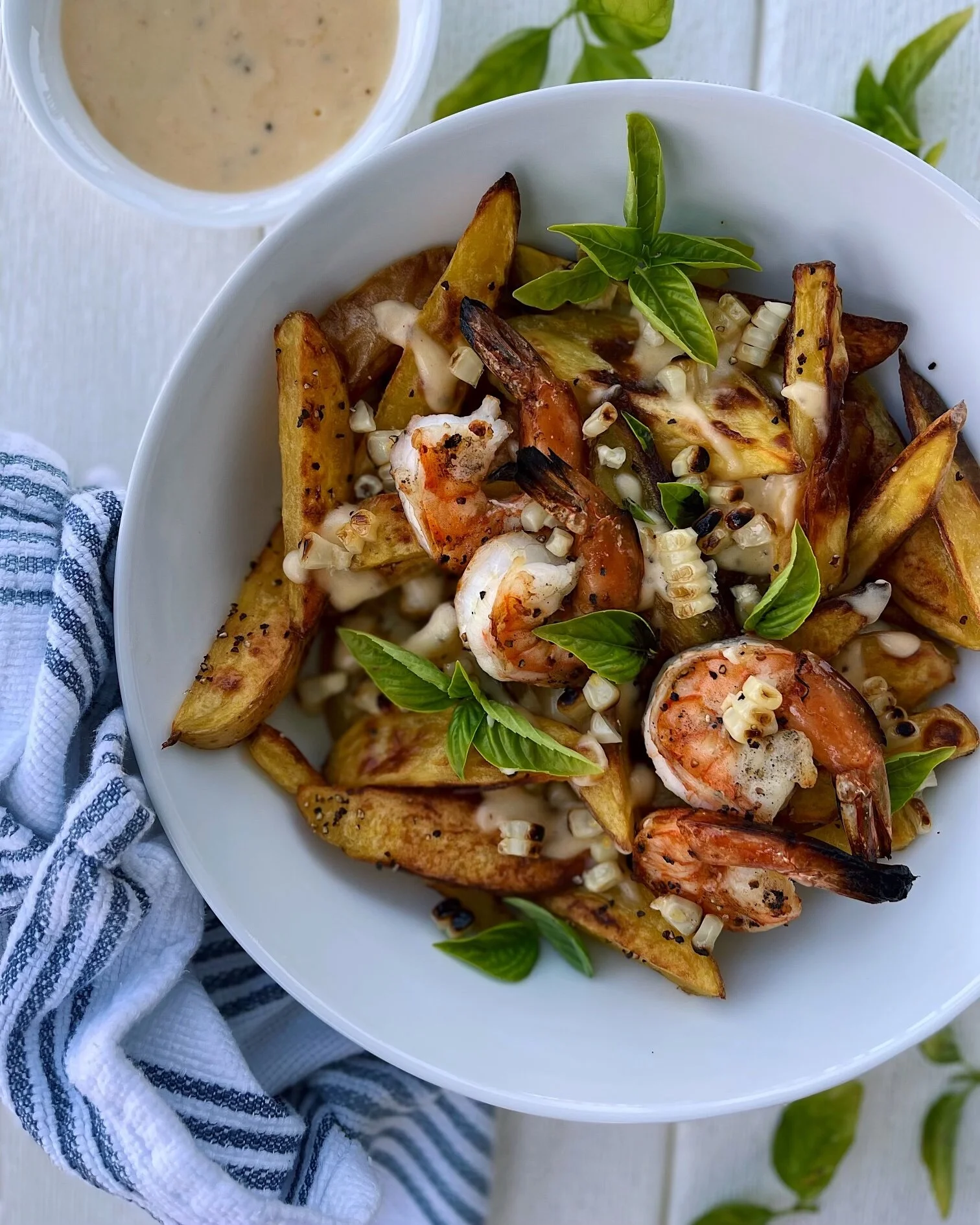 Cheesy Gouda Shrimp Fries