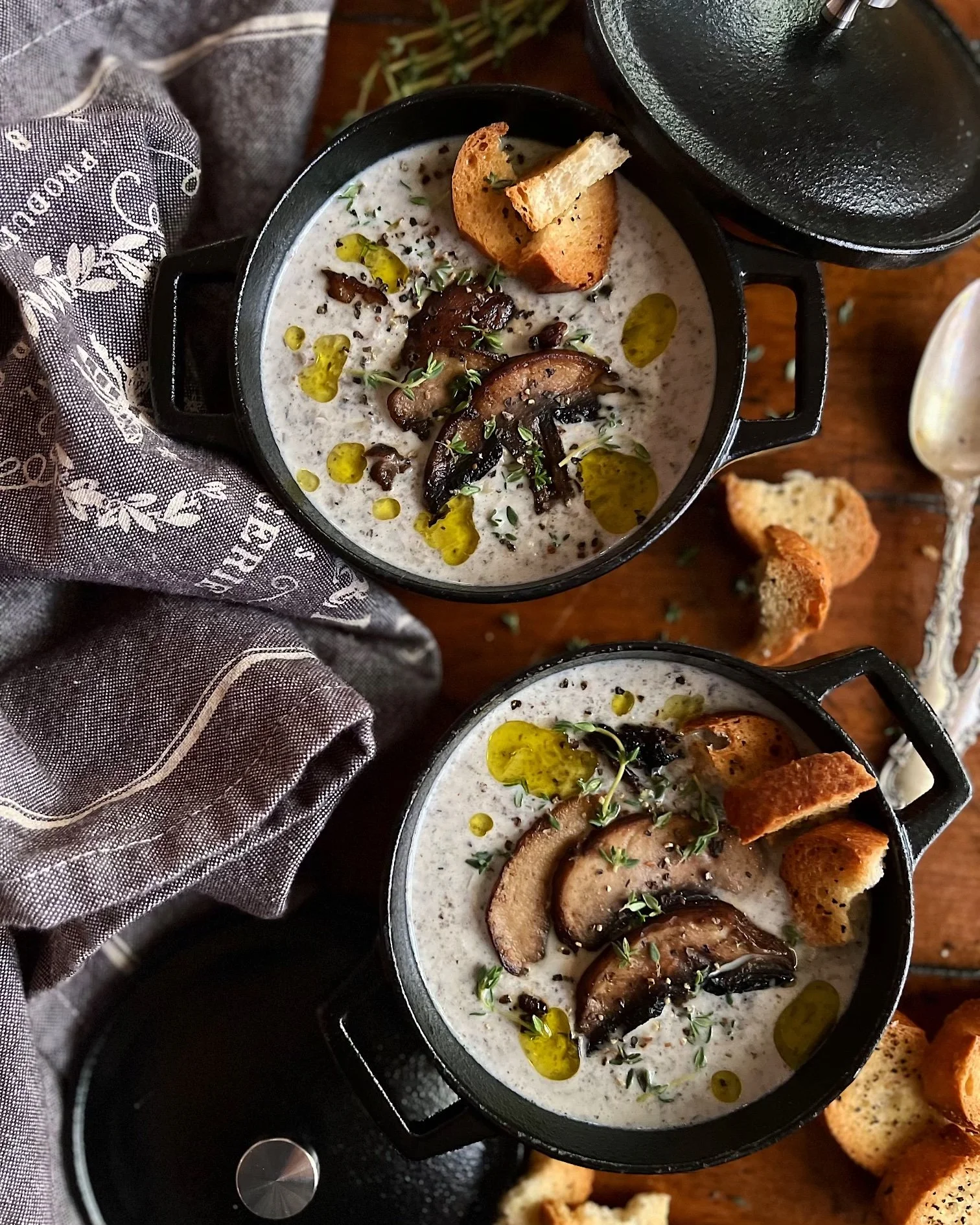 Creamy Portabella Mushroom Soup
