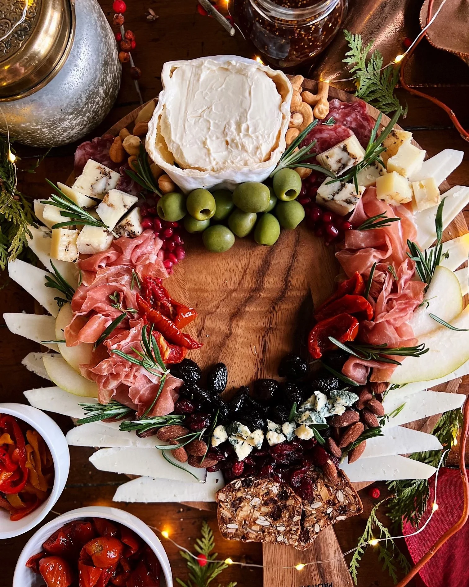Christmas 2021 Antipasto Wreath