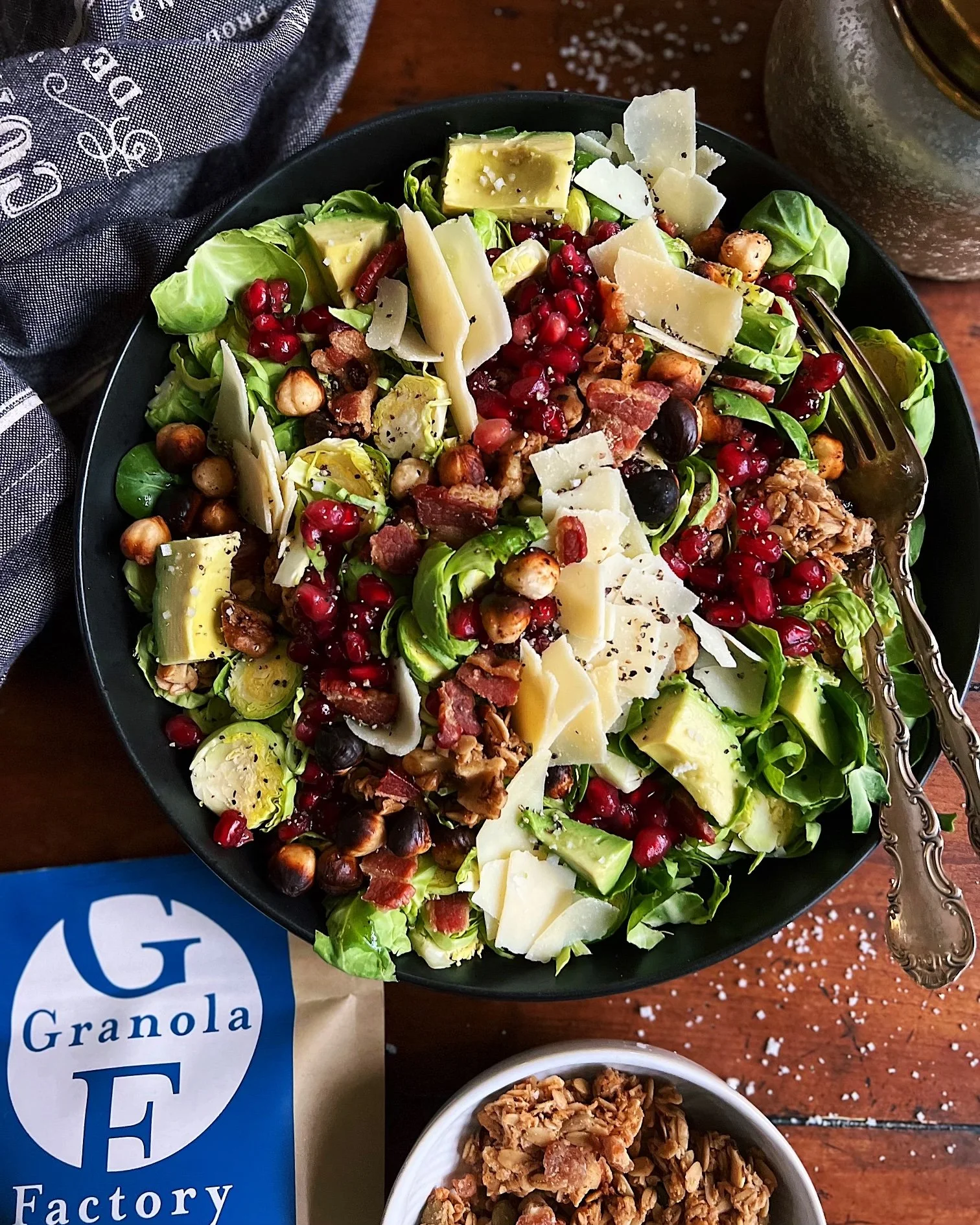 Shredded Brussels Sprout &amp; Pomegranate Salad