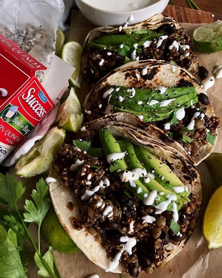 Chipotle Quinoa Lentil Tacos