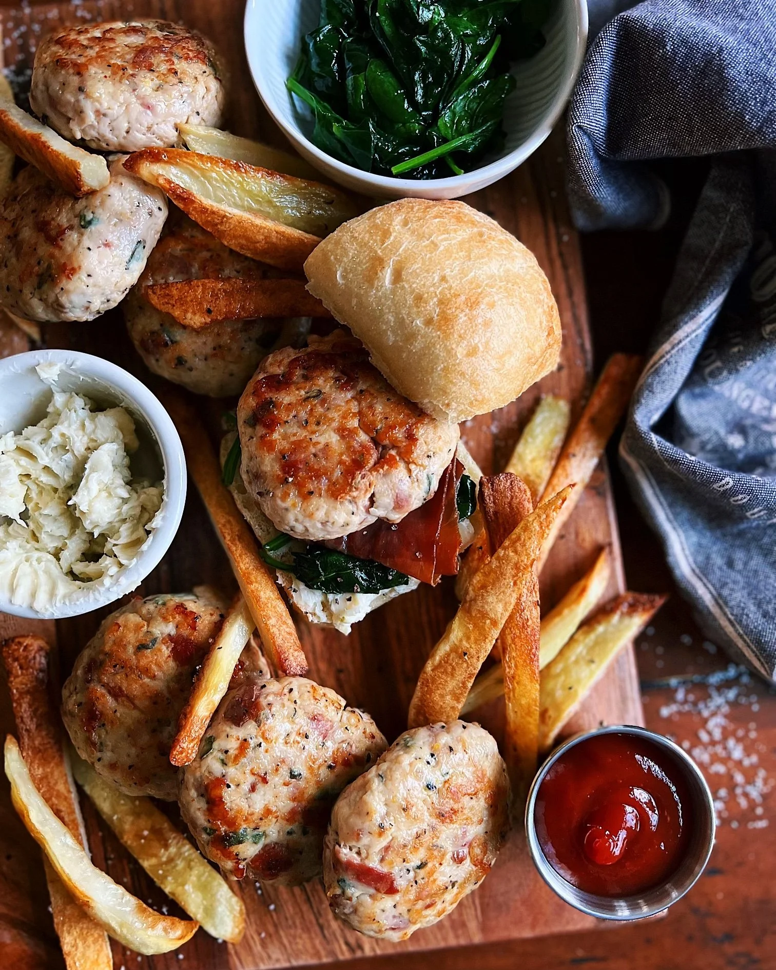 Chicken Saltimbocca Burgers