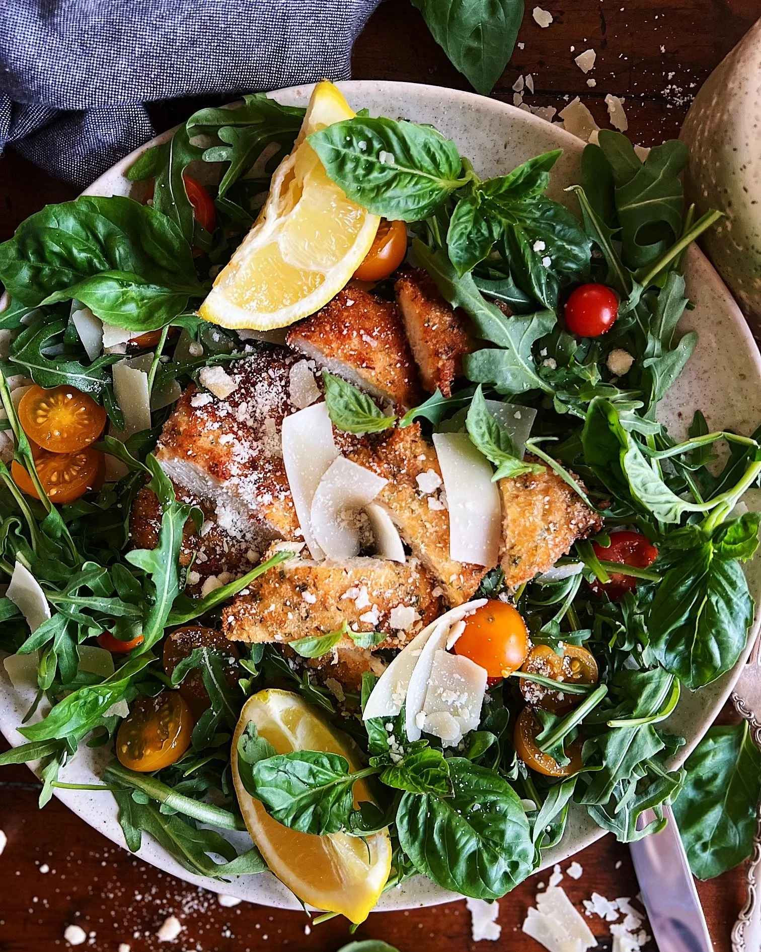 Crispy Chicken Milanese Salad