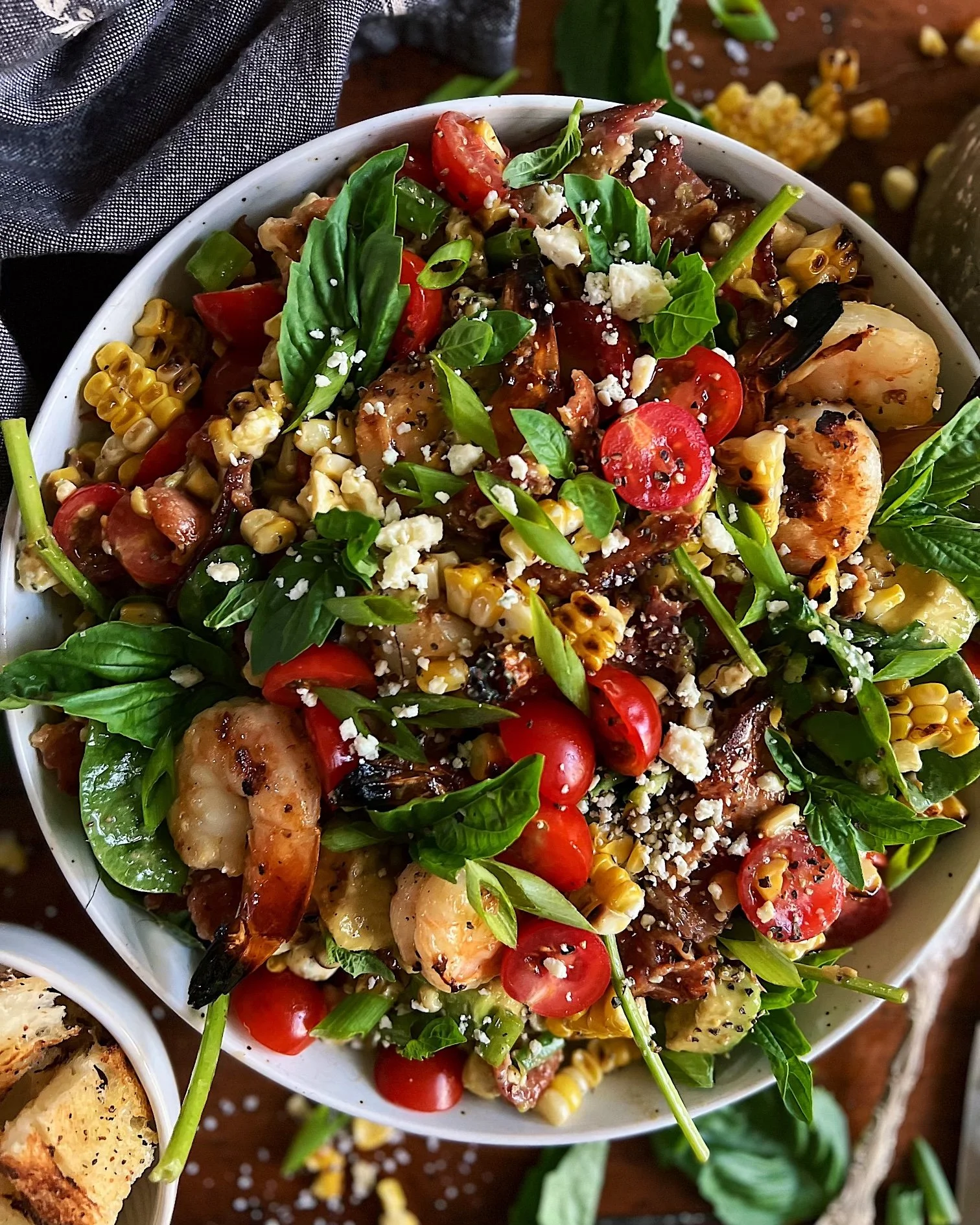 Warm Bacon &amp; Shrimp Salad