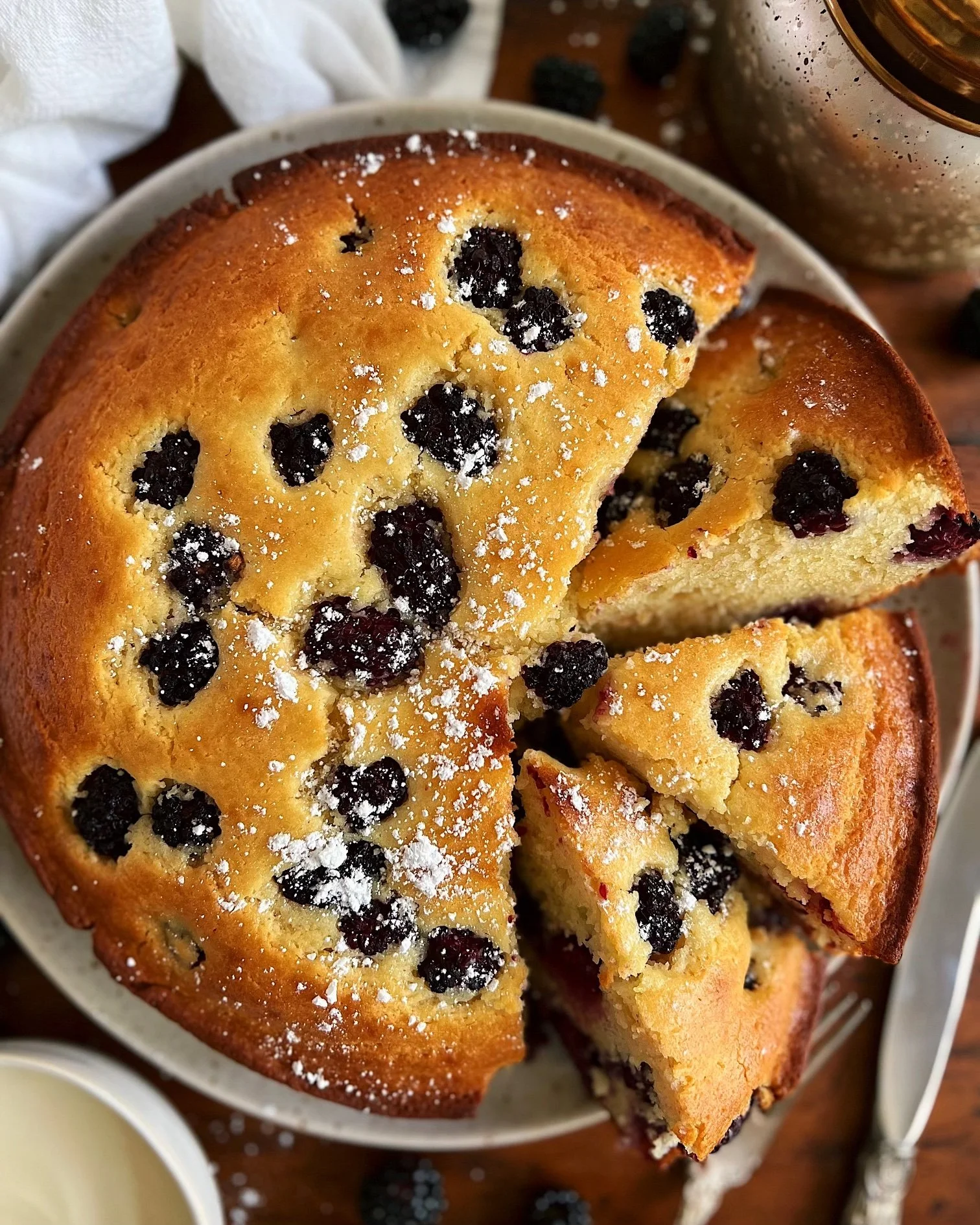 Blackberry Ricotta Cake