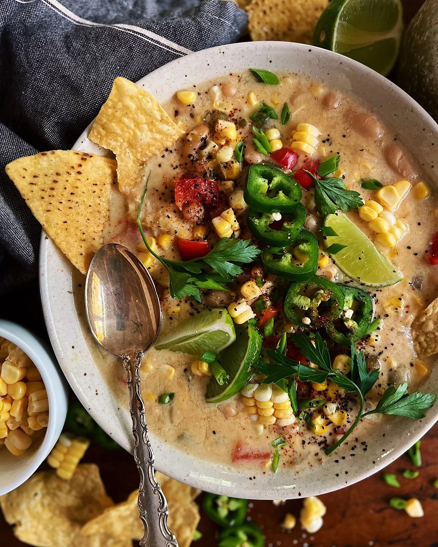 White Bean Enchilada Soup