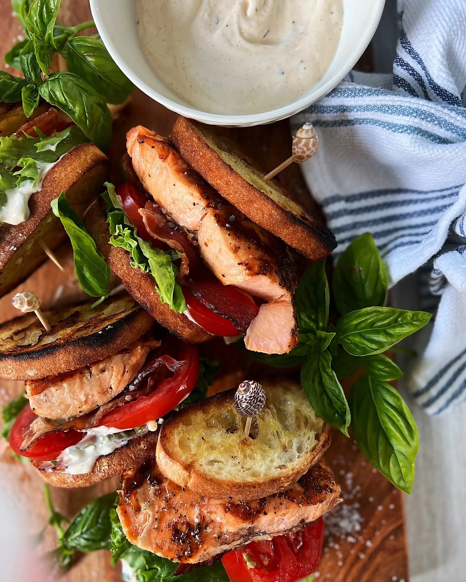 Salmon BLTs