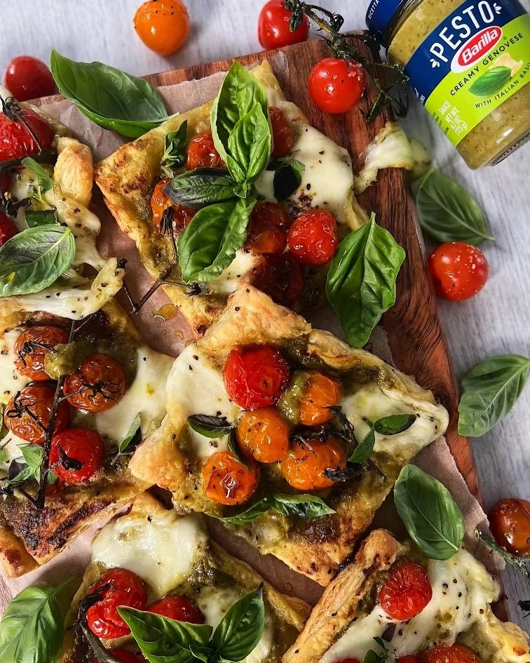 Caprese Pesto Tarts