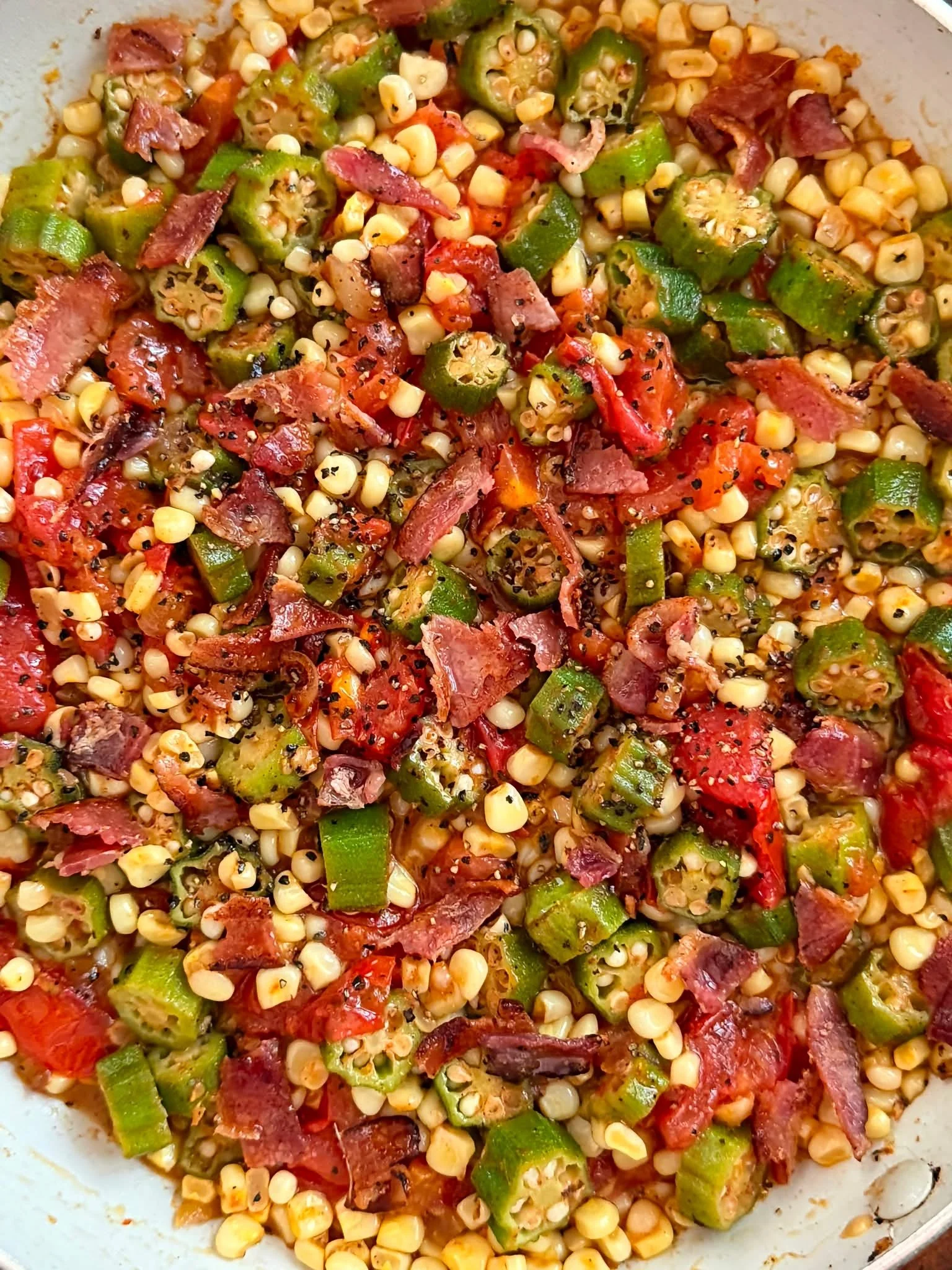 Southern Okra, Corn &amp; Tomatoes