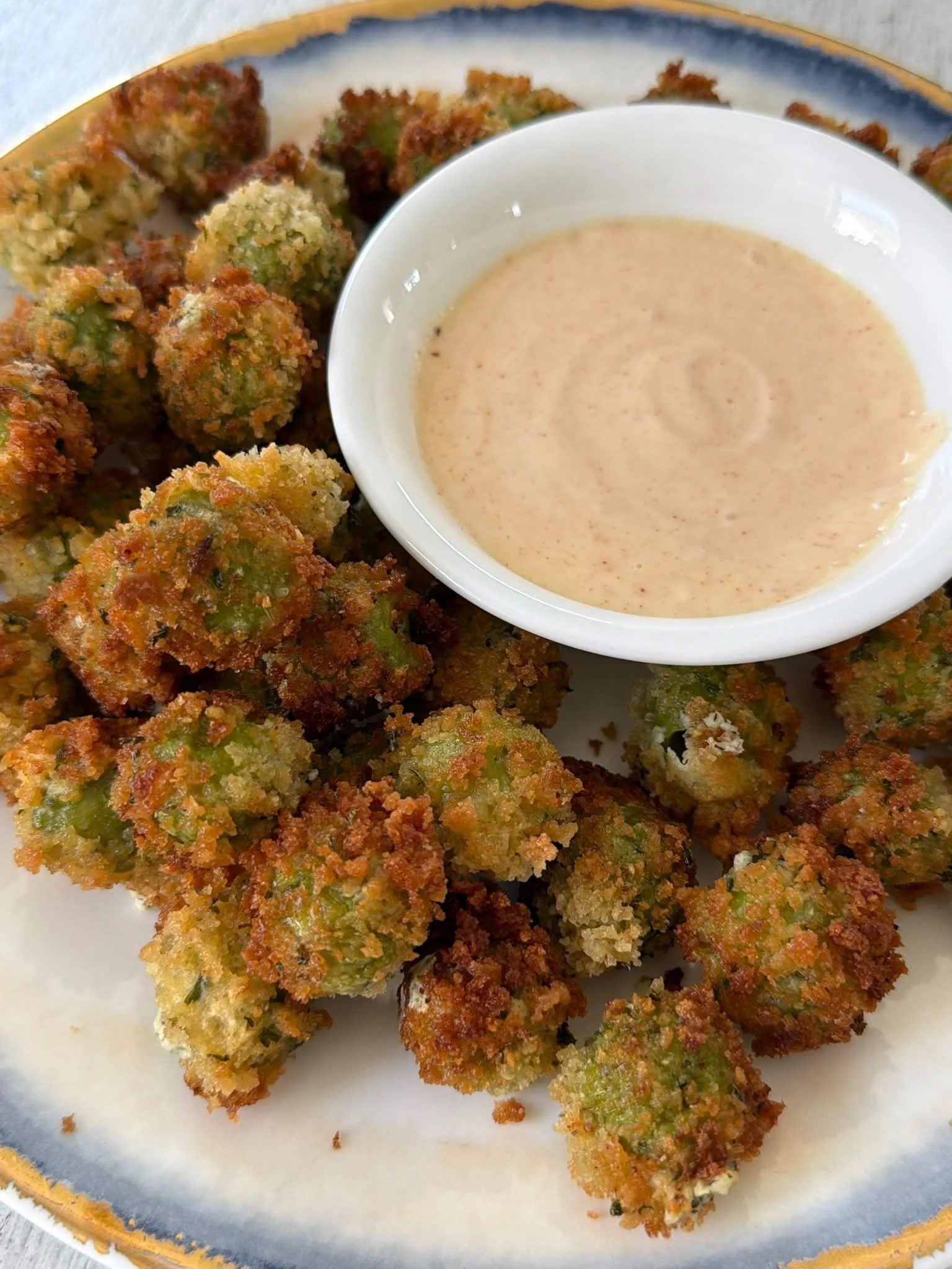 Fried Boursin Stuffed Olives