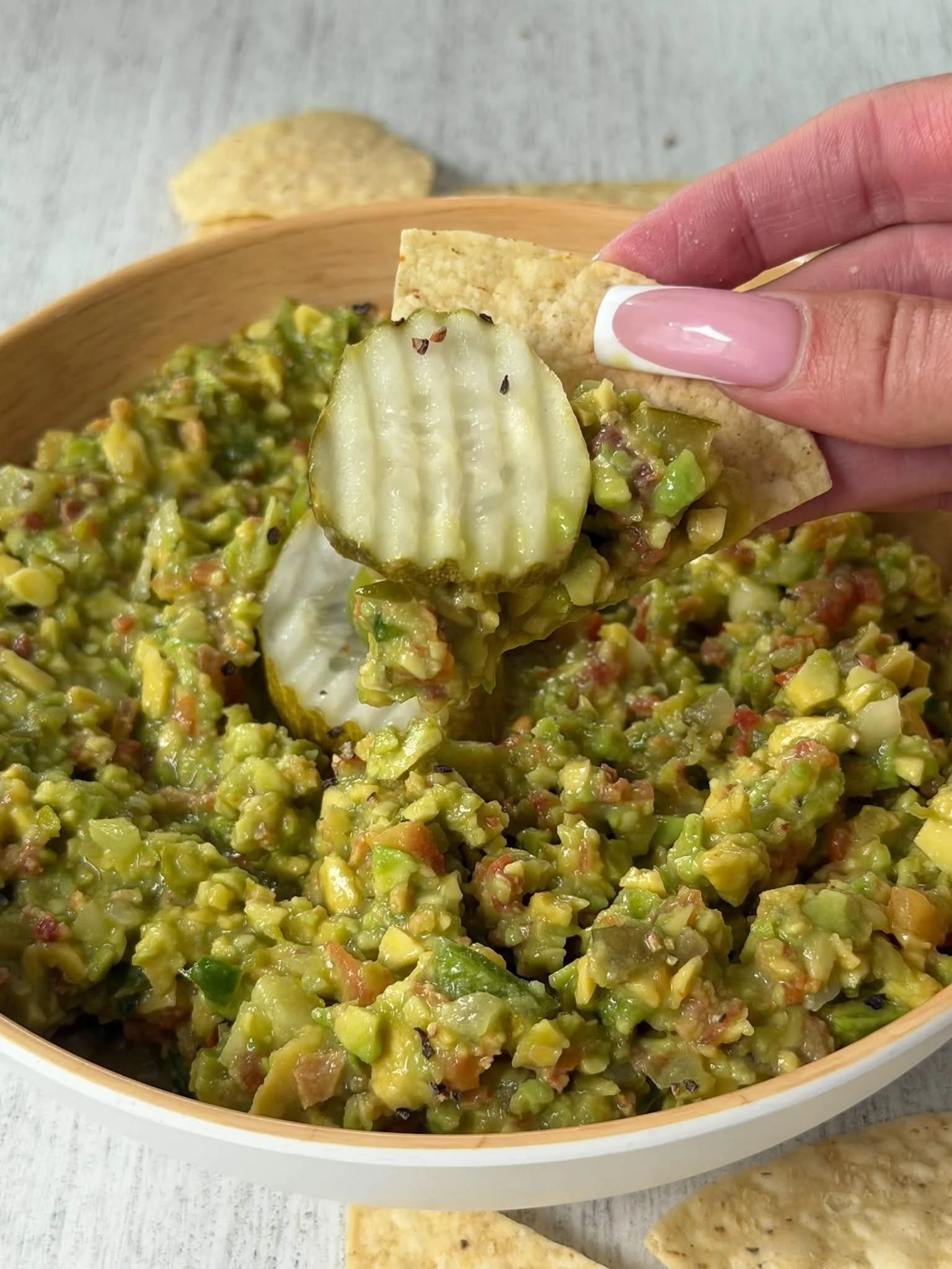 Bloody Mary Pickle Guacamole