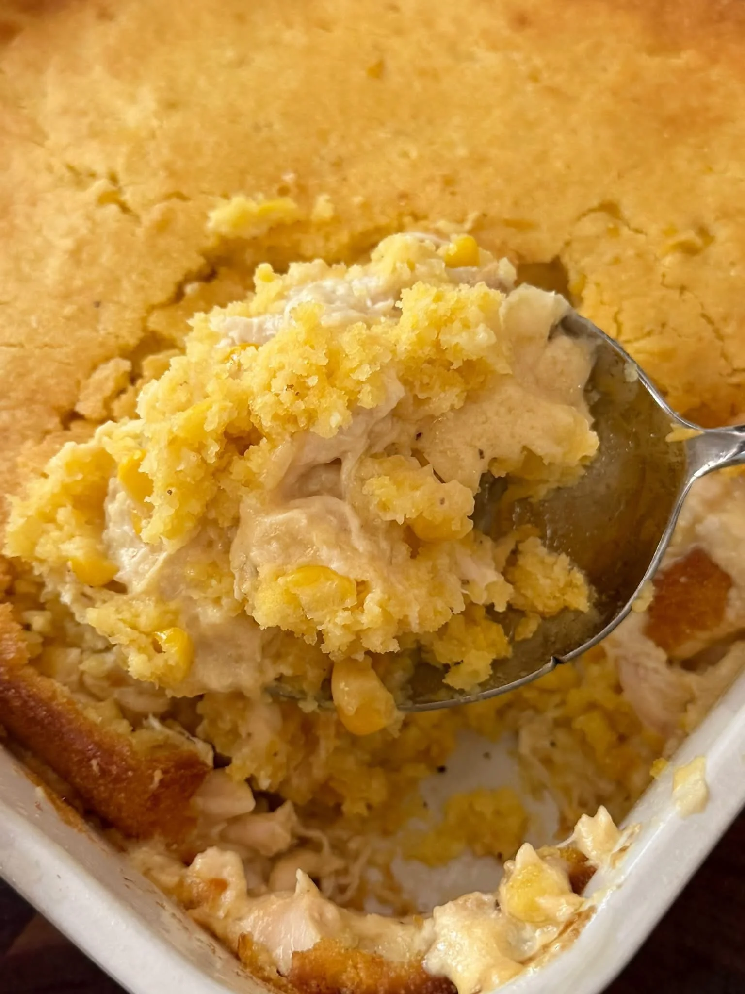 Chicken Cornbread Casserole