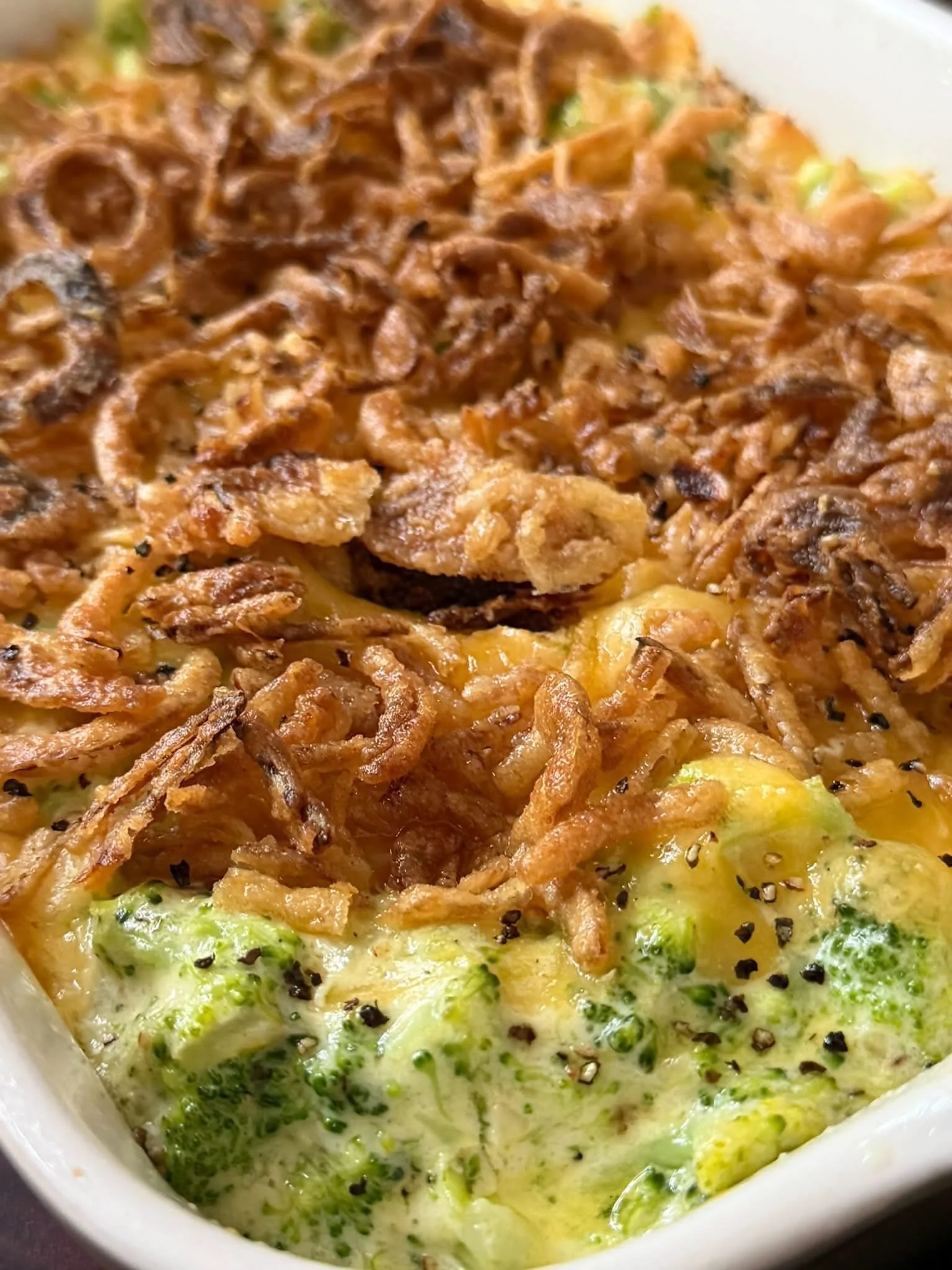 Broccoli Cheddar Soup Casserole