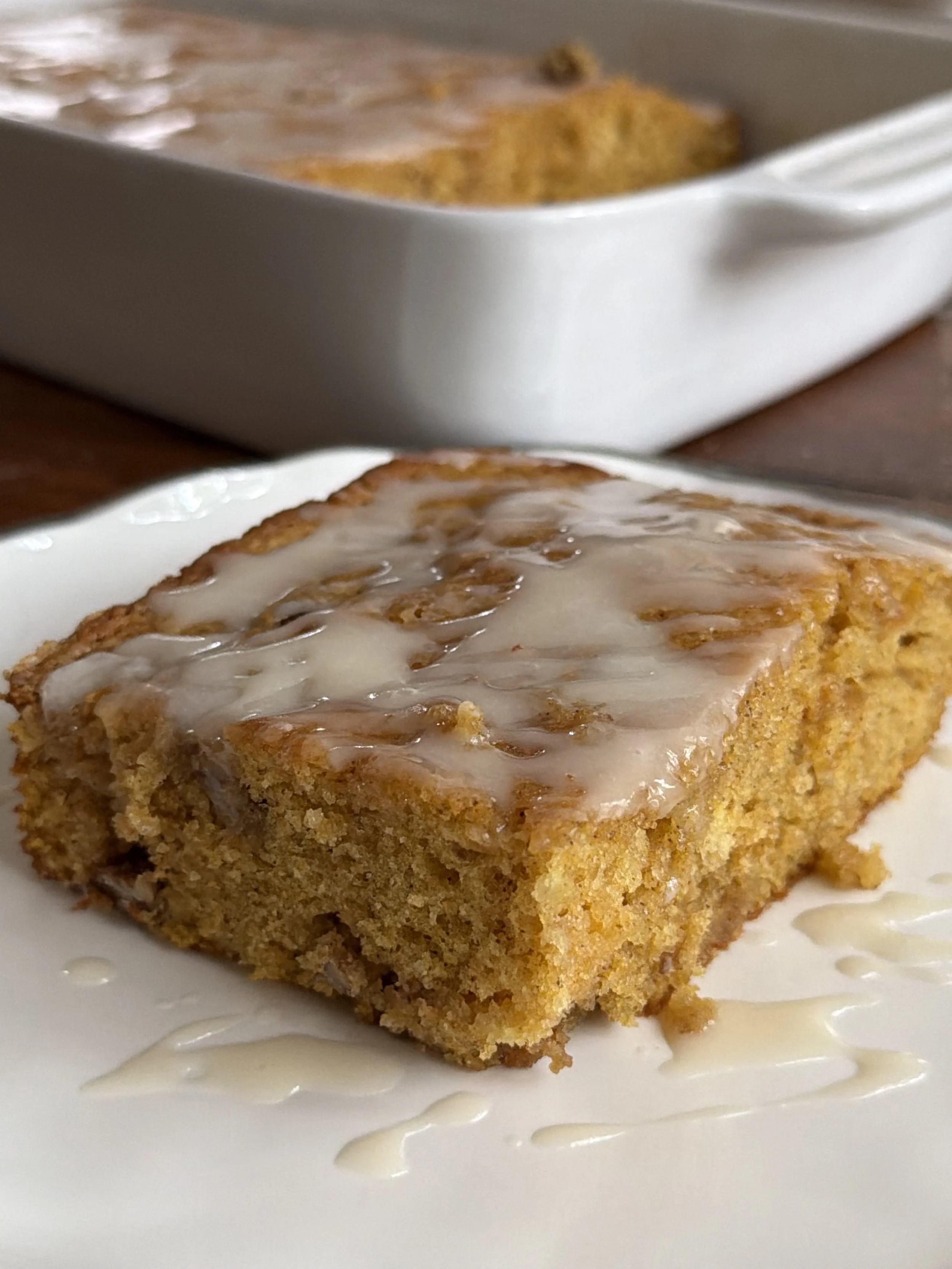 Pumpkin Honey Bun Cake