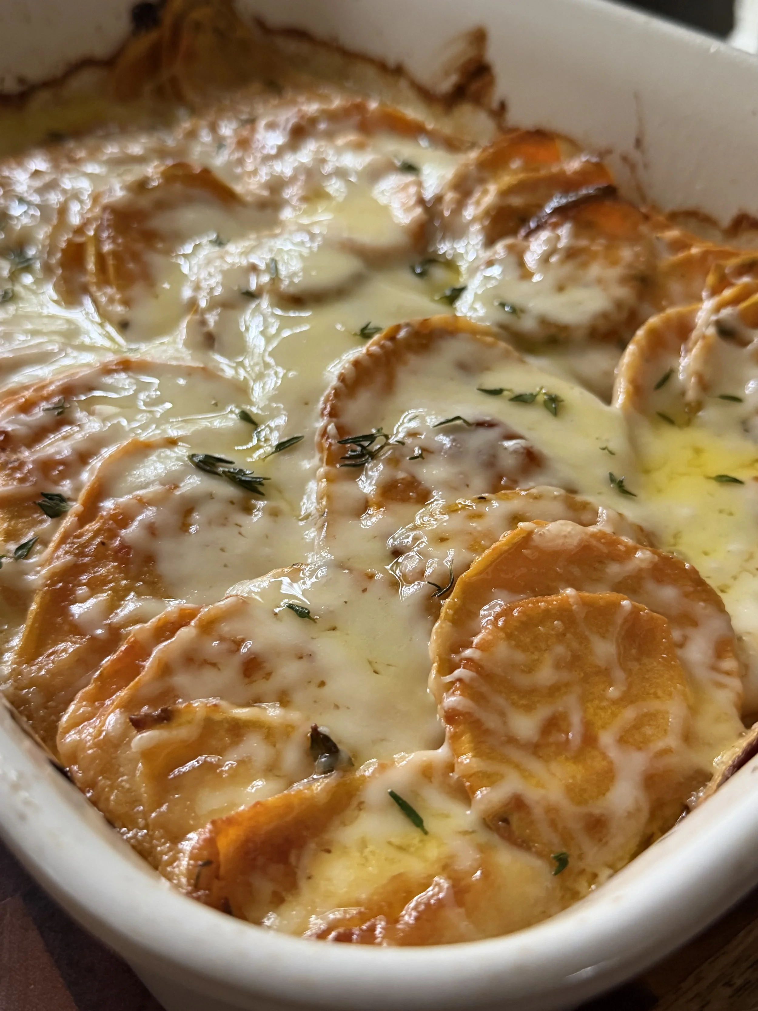 Sweet Potato Au Gratin