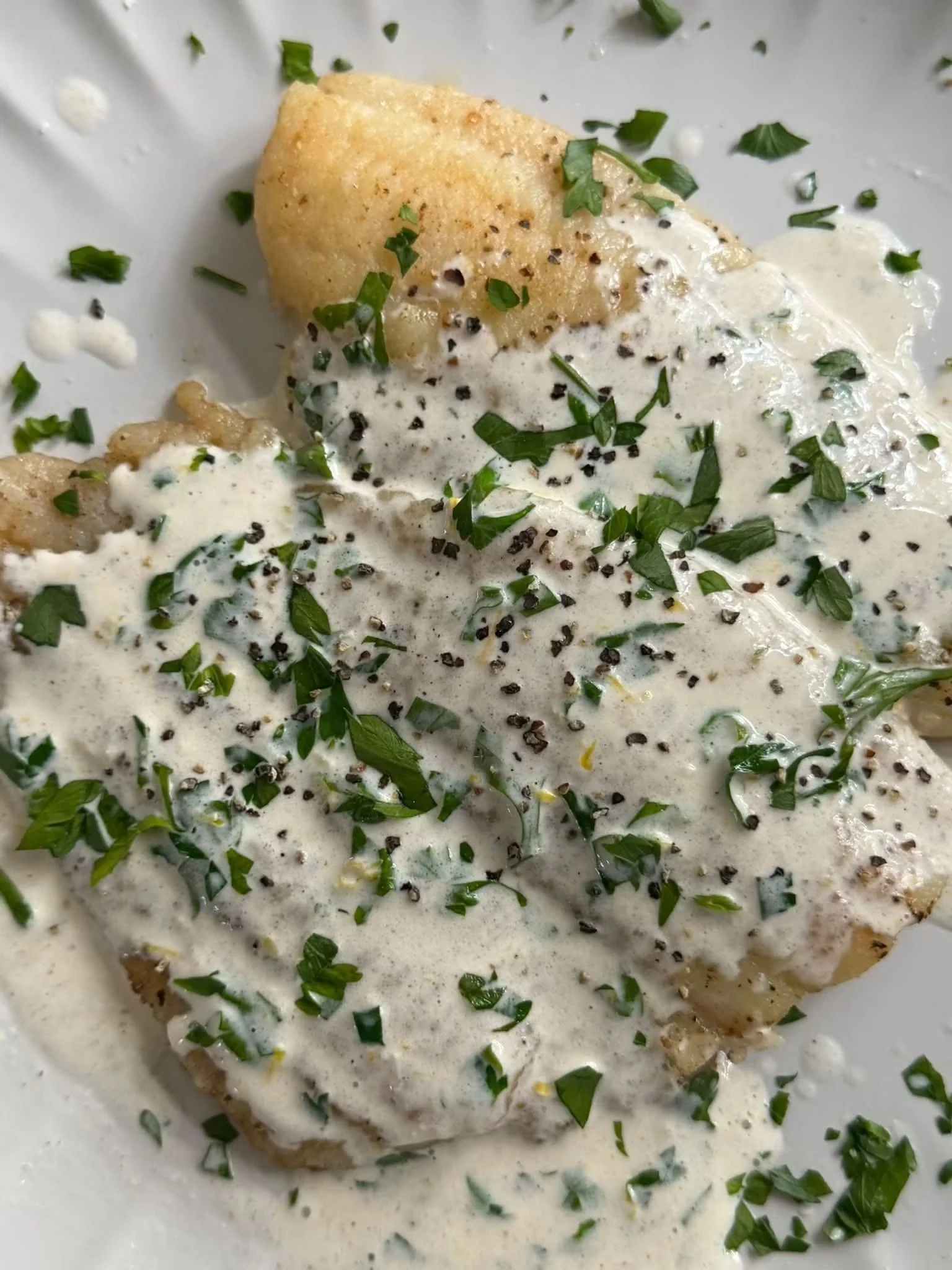 Dover Sole in Lemon Cream Sauce