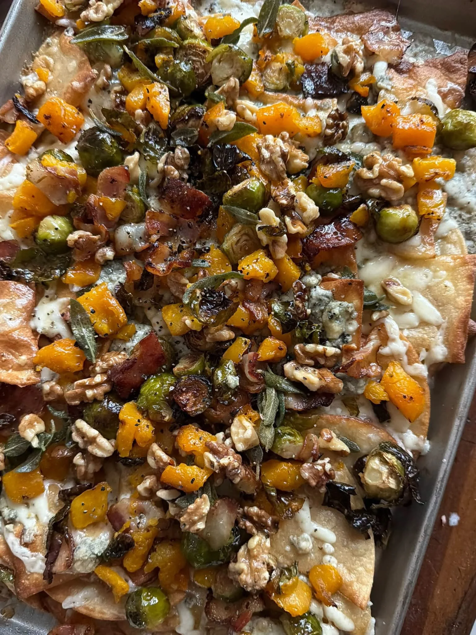 Fall Sheet Pan Nachos