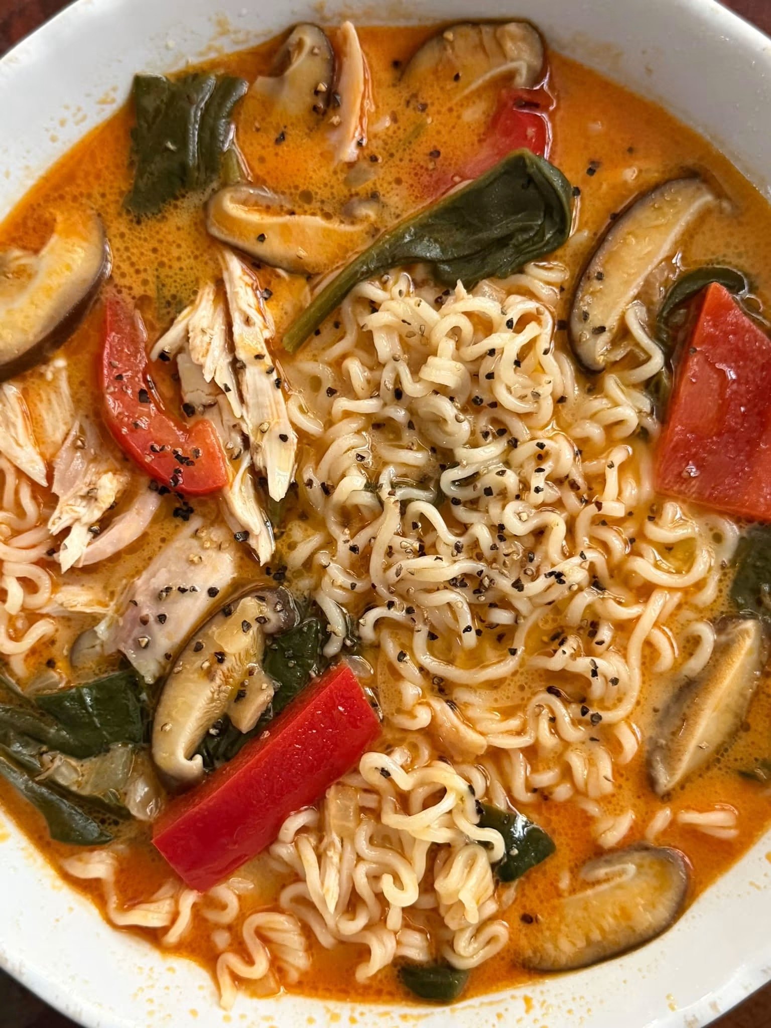 Creamy Thai Chicken Ramen