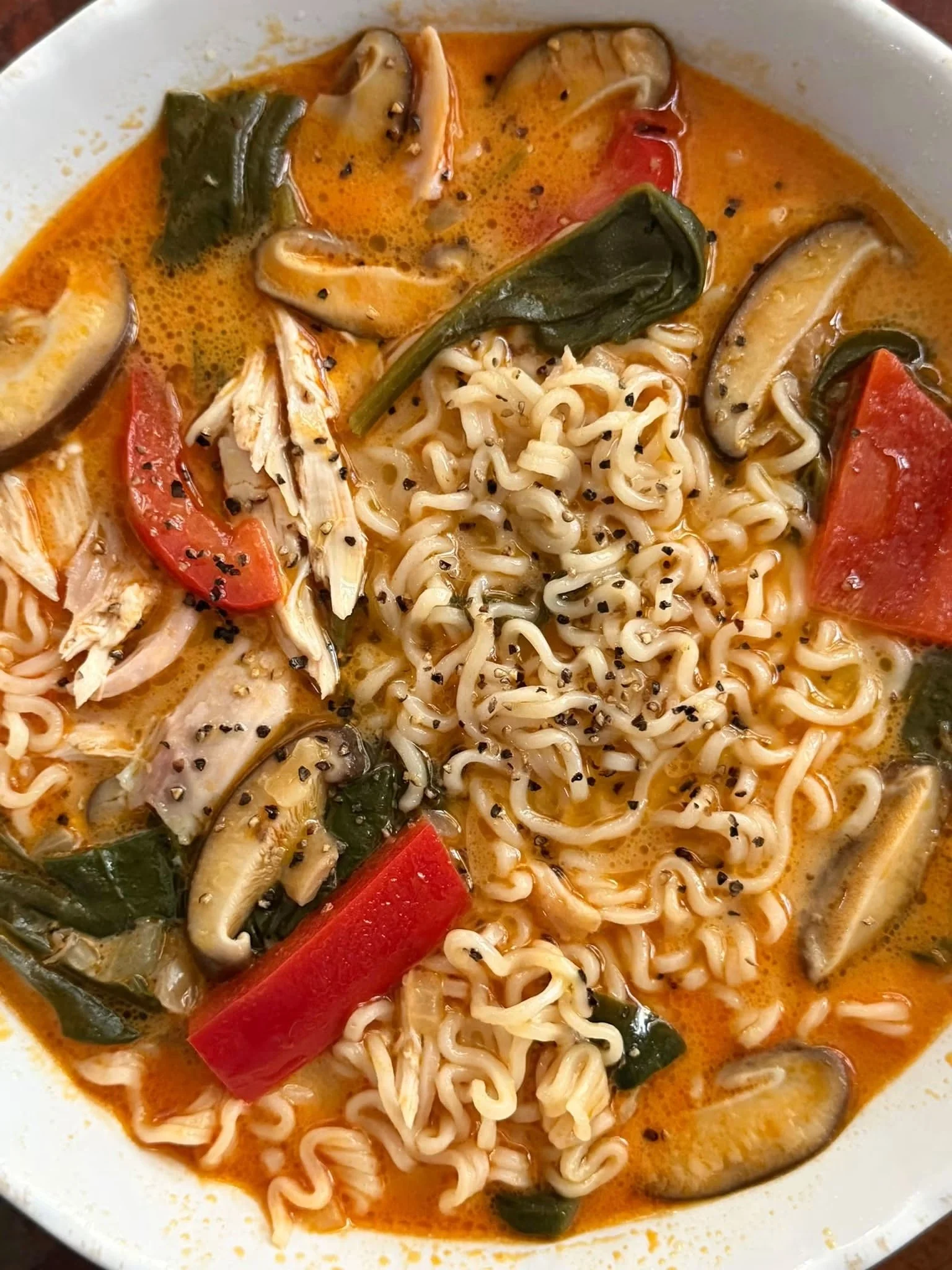 Creamy Thai Chicken Ramen