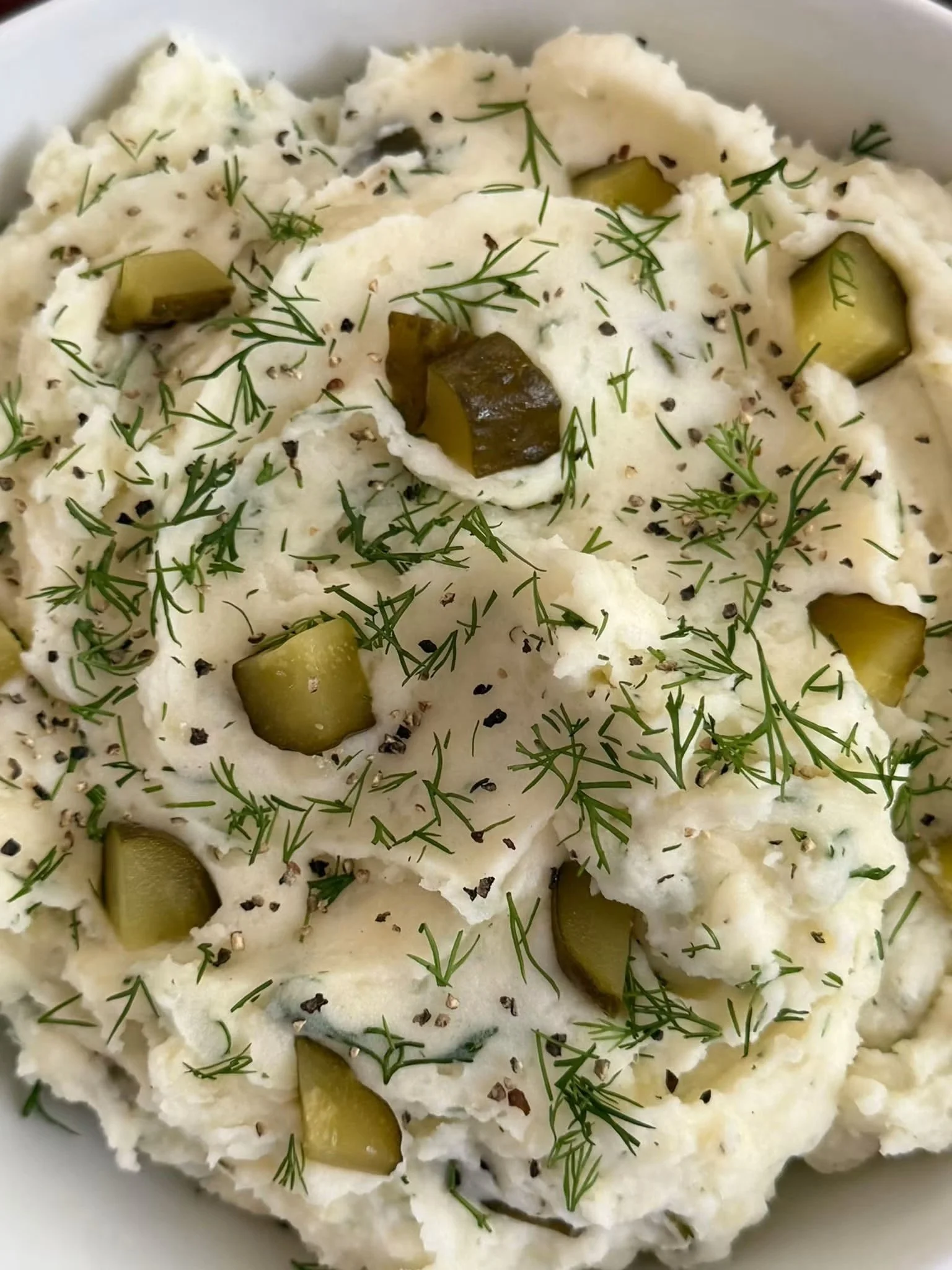 Dill Pickle Mashed Potatoes