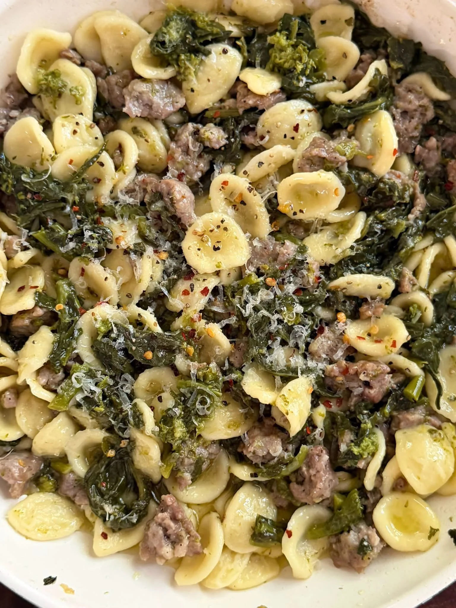 Sausage &amp; Broccoli Rabe Orecchiette