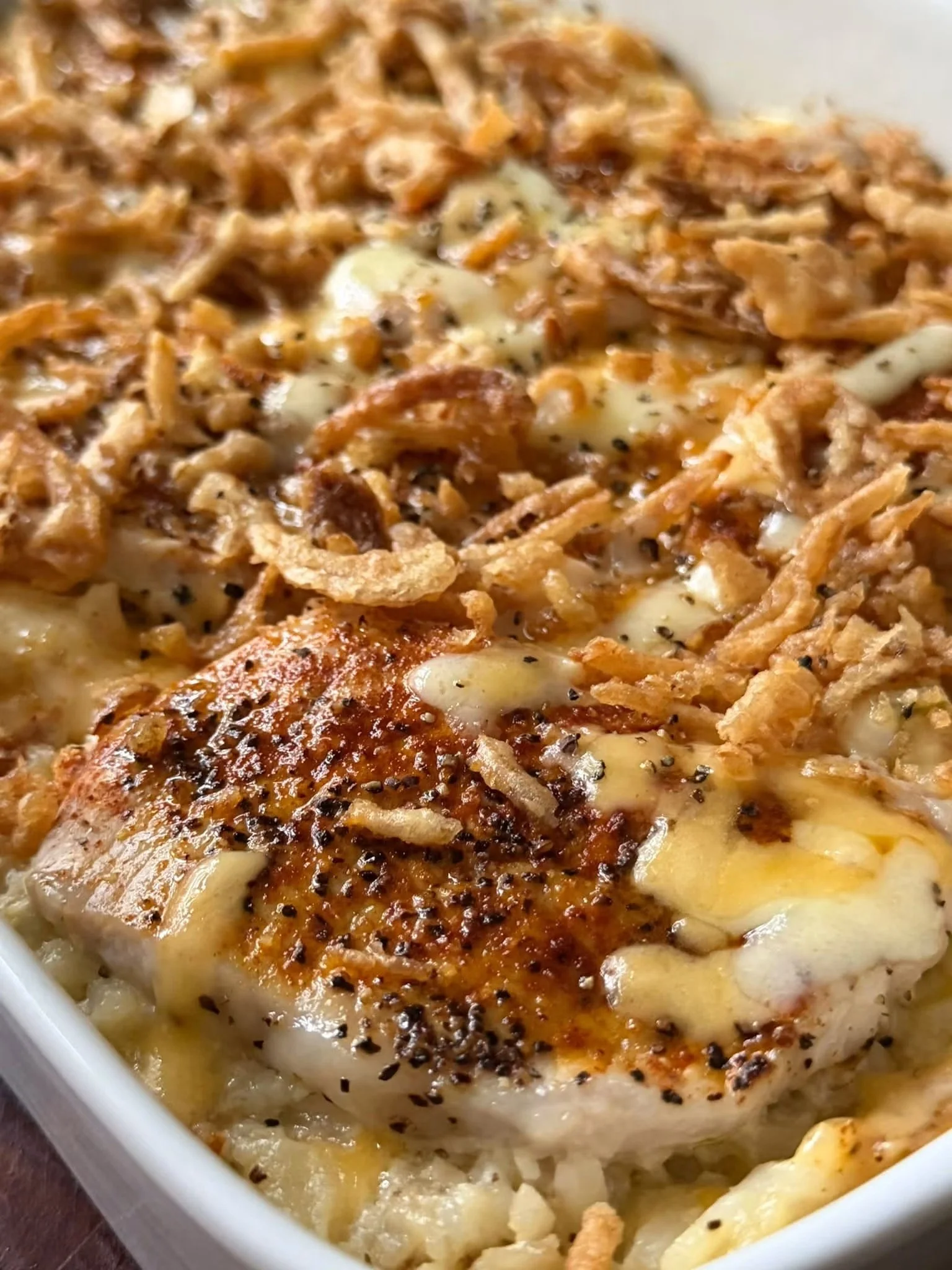 Pork Chop Hash Brown Casserole