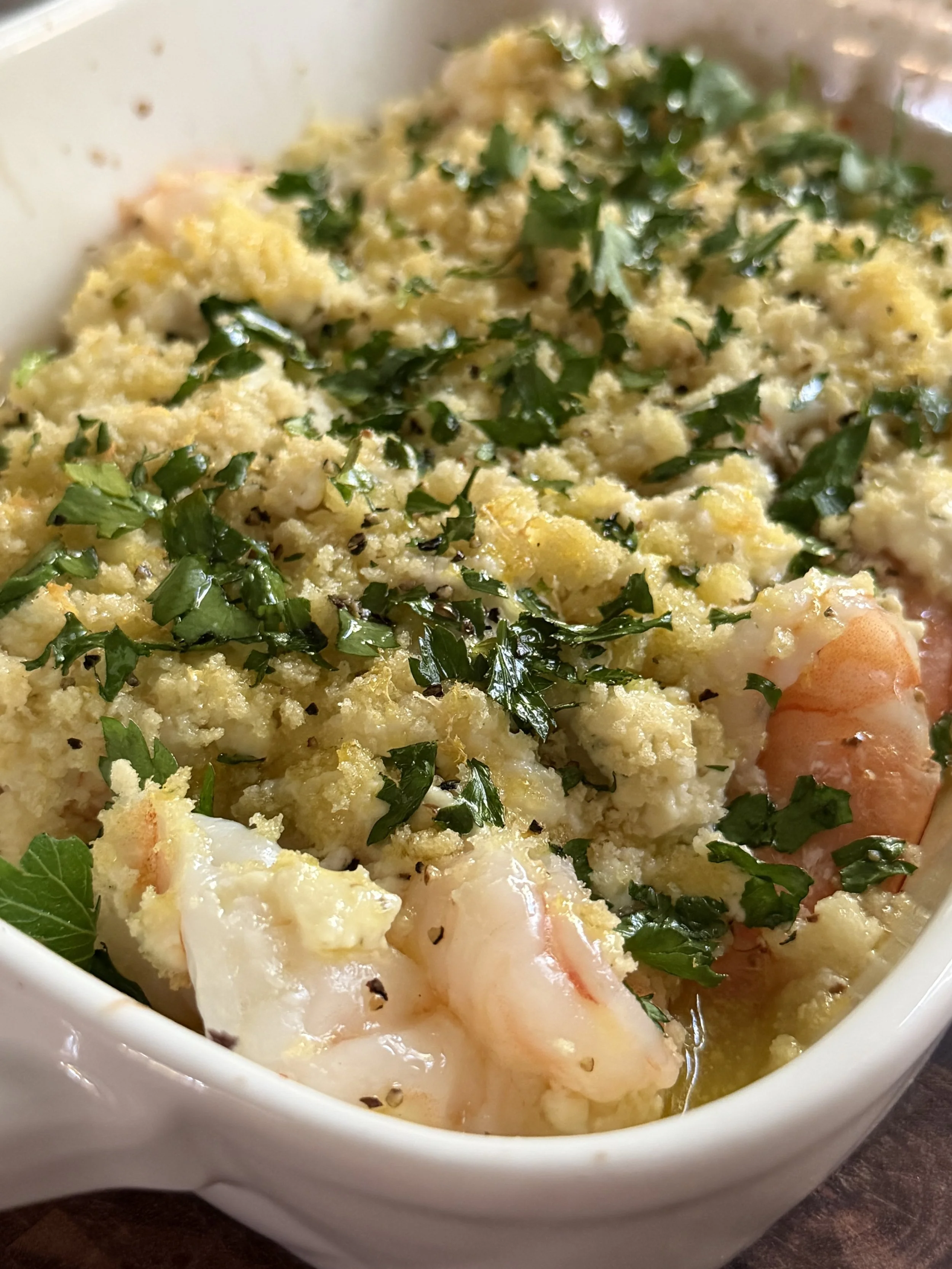 15 Minute Boursin Baked Shrimp