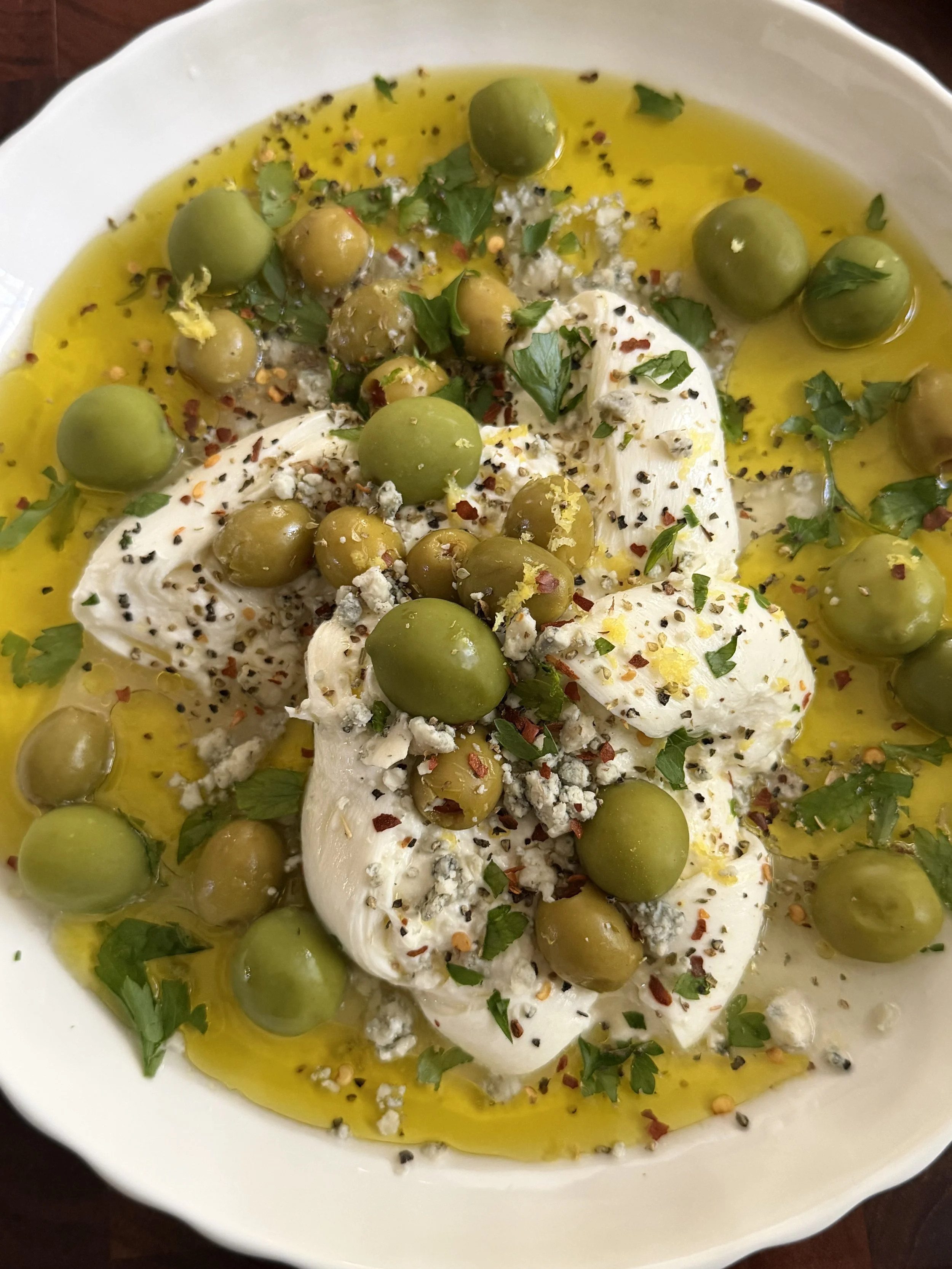 Dirty Martini Burrata